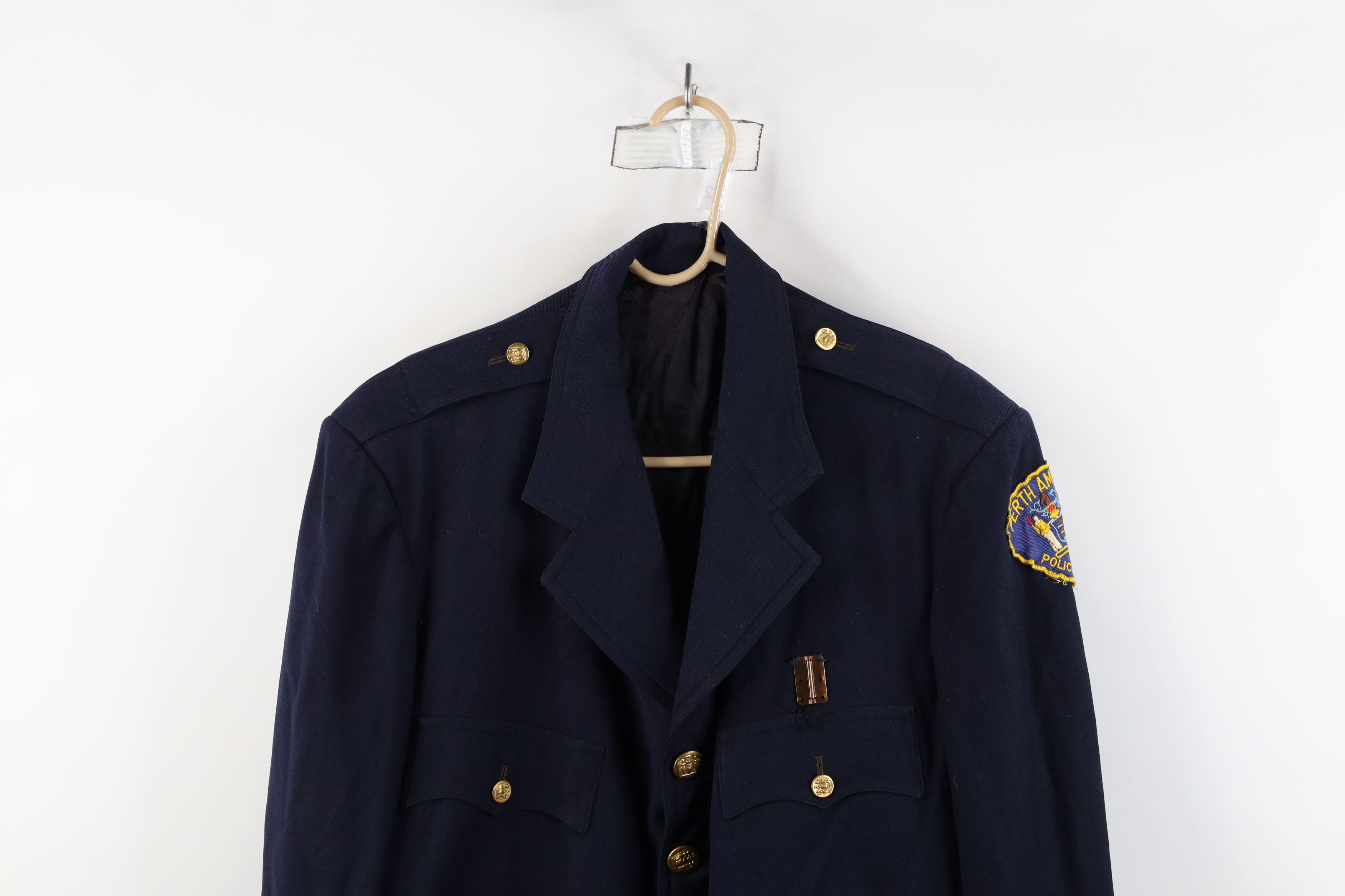 Vintage Vintage 60s Perth Amboy Police Uniform Jacket Coat Wool USA Size US XXL / EU 58 / 5 - 2 Thumbnail