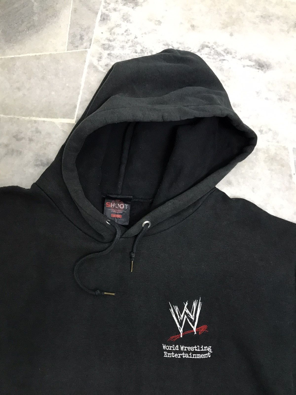 Vintage × WWE × WWF Vintage WWE Shoot Logo Hoodie Size US L / EU 52-54 / 3 - 8 Thumbnail