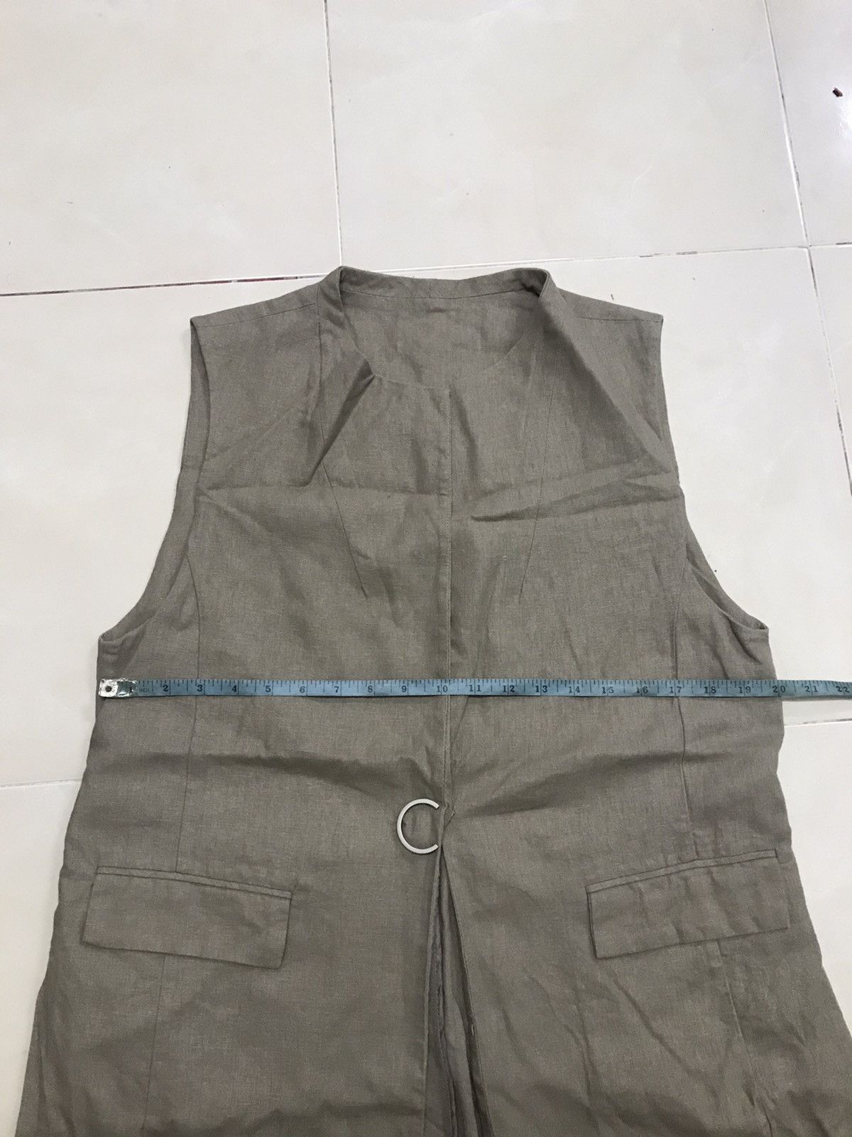 Designer × Japanese Brand CHARABIA PARIS LINEN SLEEVELESS JACKET Size S / US 4 / IT 40 - 14 Thumbnail