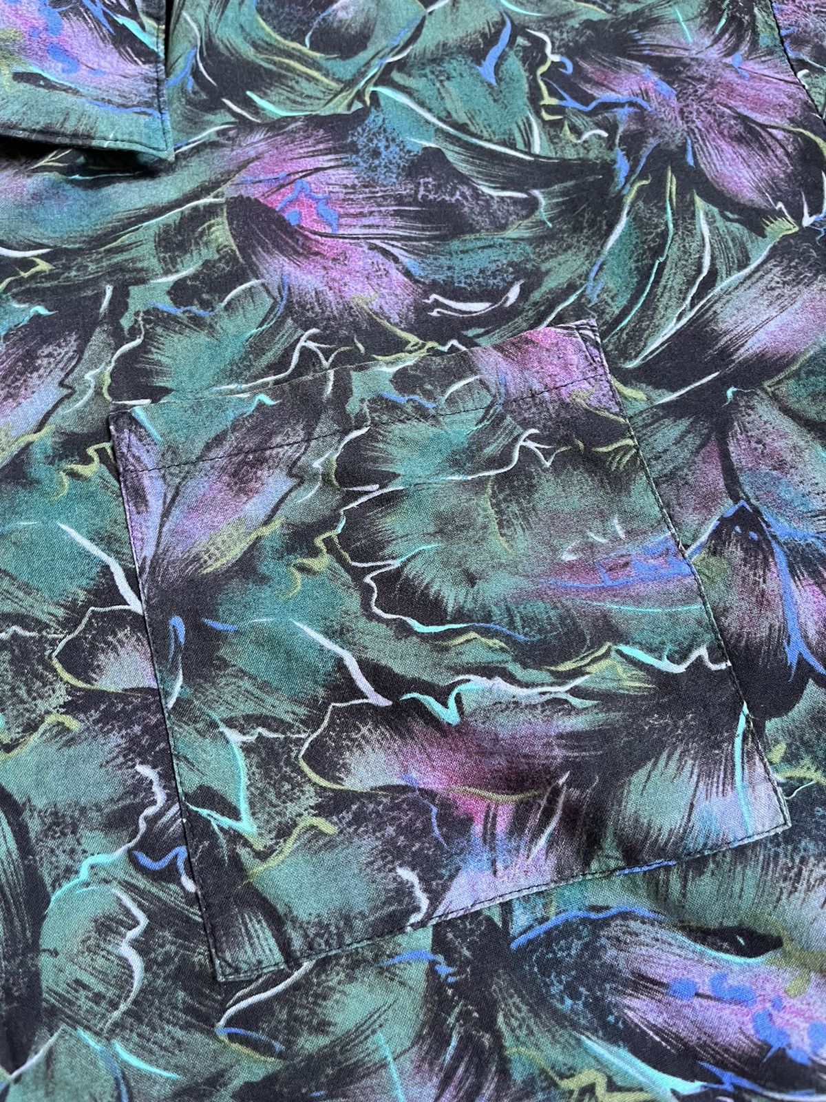 Towncraft Vintage 90s Towncraft Floral Rayon Usa Made Hawaiian Shirt Size US XL / EU 56 / 4 - 11 Thumbnail