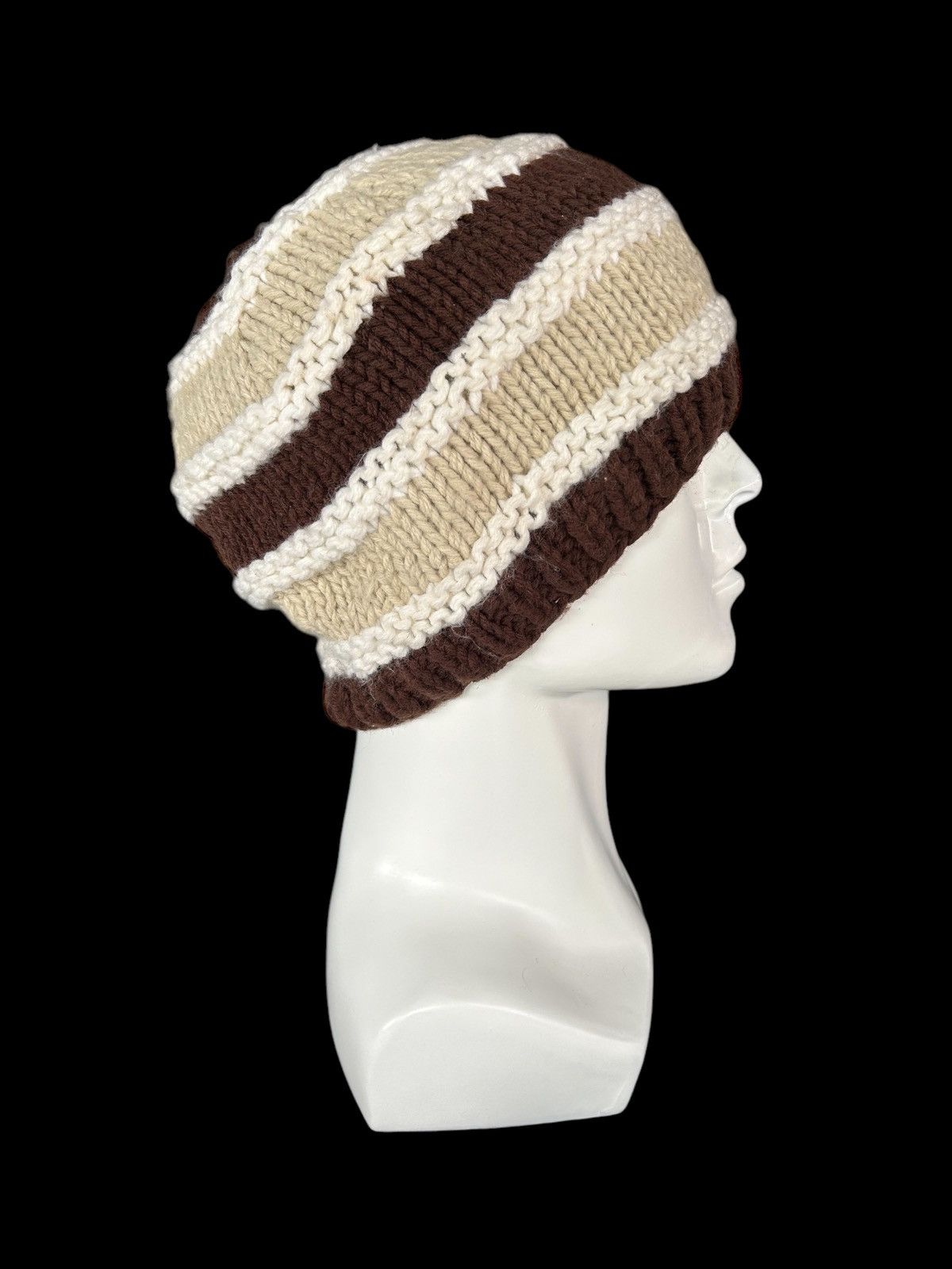 Japanese Brand × Kapital × Vintage Crochet Knitted handmade Beanie Hats ☠️☠️ Size ONE SIZE - 2 Thumbnail