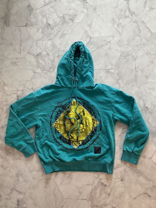 Alexander McQueen Alexander McQueen Hoodie Turquoise Yellow