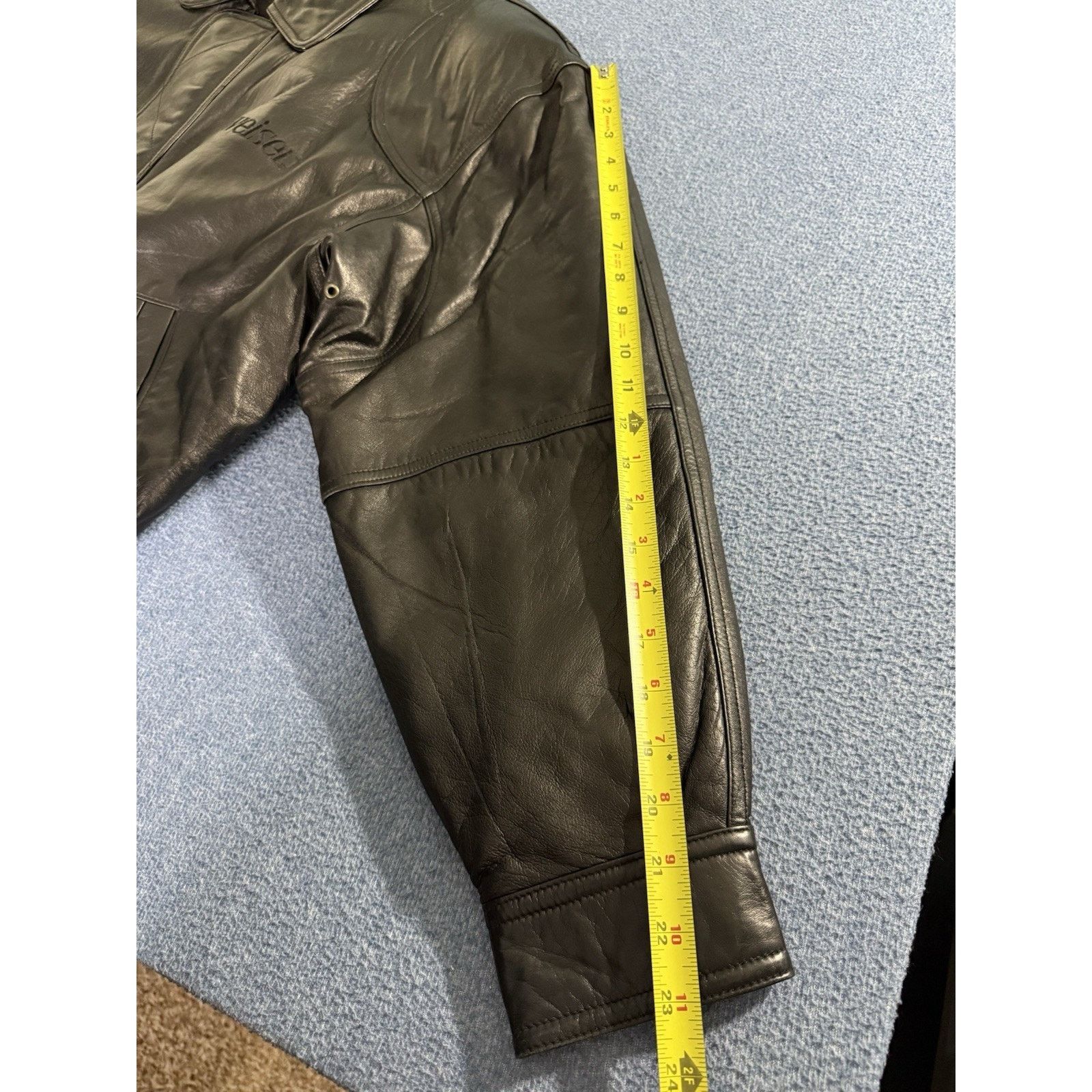 Excelled Excelled Budweiser Genuine Lambskin Leather Bomber Jacket Size US L / EU 52-54 / 3 - 13 Thumbnail