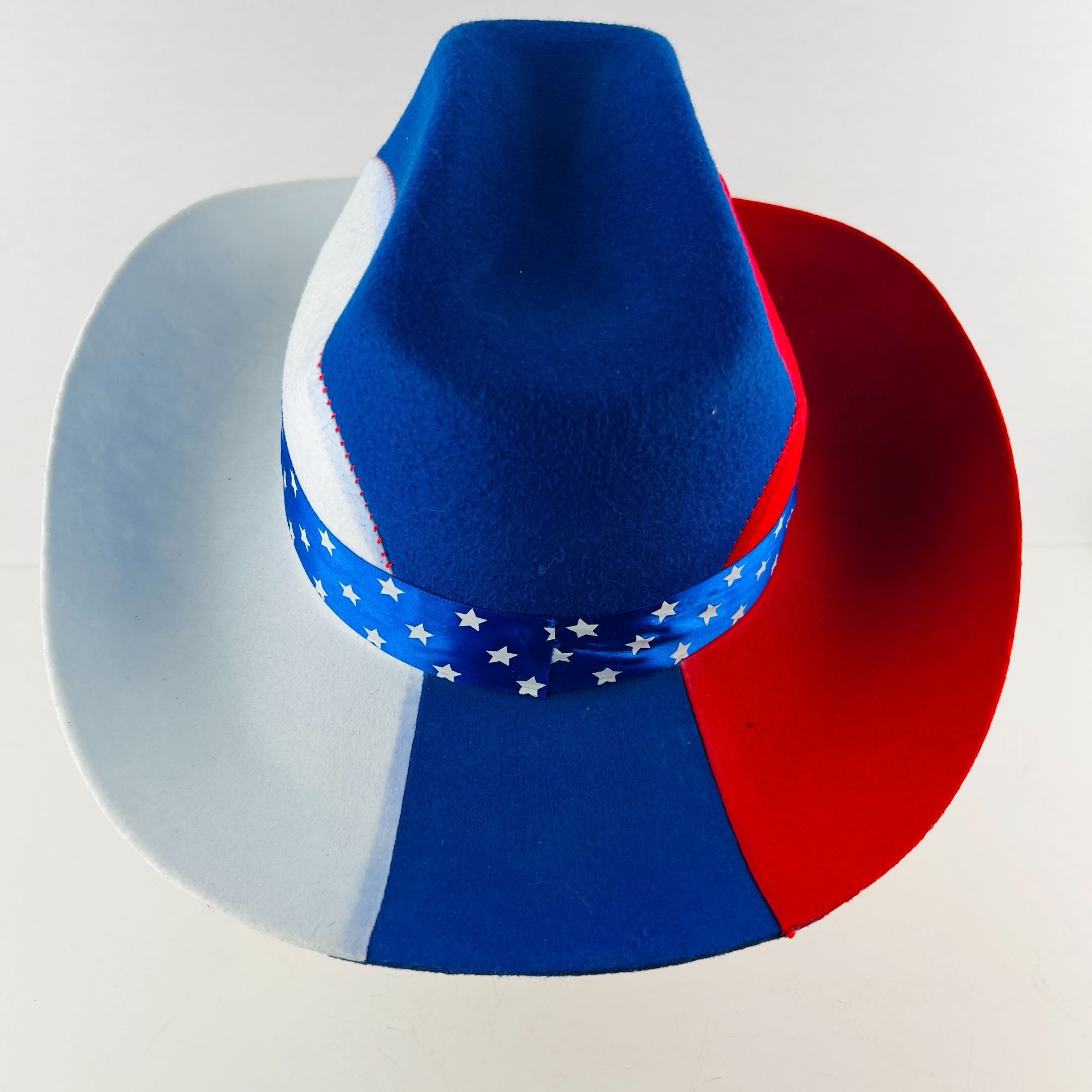 Other Cowboy Hat - Red, White & Blue Patriotic Parade Hat Size ~7. Size ONE SIZE - 4 Thumbnail