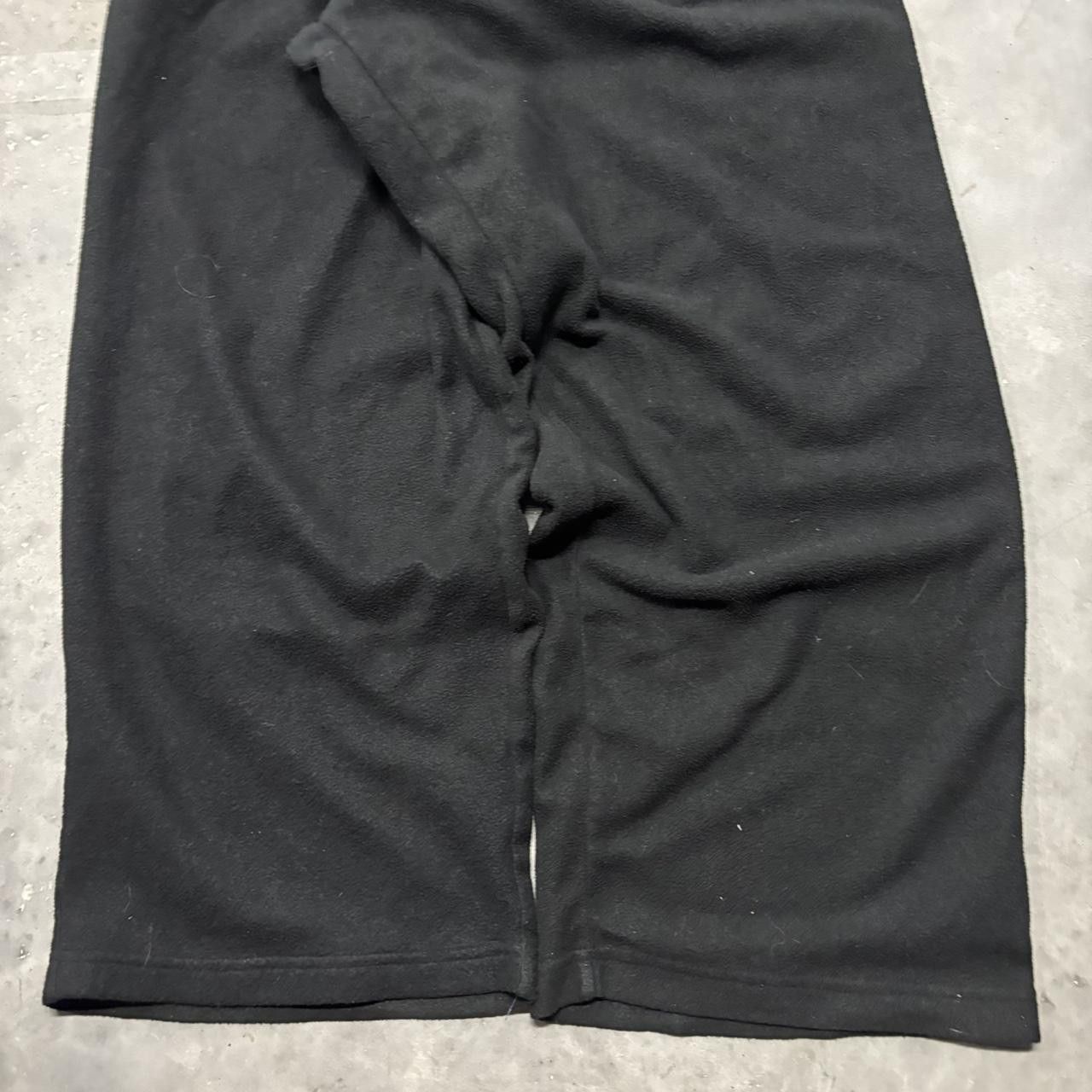 Japanese Brand × Vintage Crazy Vintage Y2K/2000s Baggy Black Fleece Comfy Skater Essential Sweatpants! Size US 36 / EU 52 - 5 Thumbnail