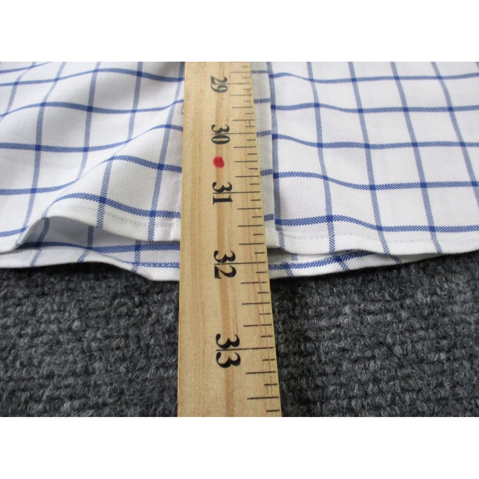 Peter Millar Peter Millar Shirt Mens S White Lightweight Button-Down Knit Check Vintage No Size US S / EU 44-46 / 1 - 4 Thumbnail