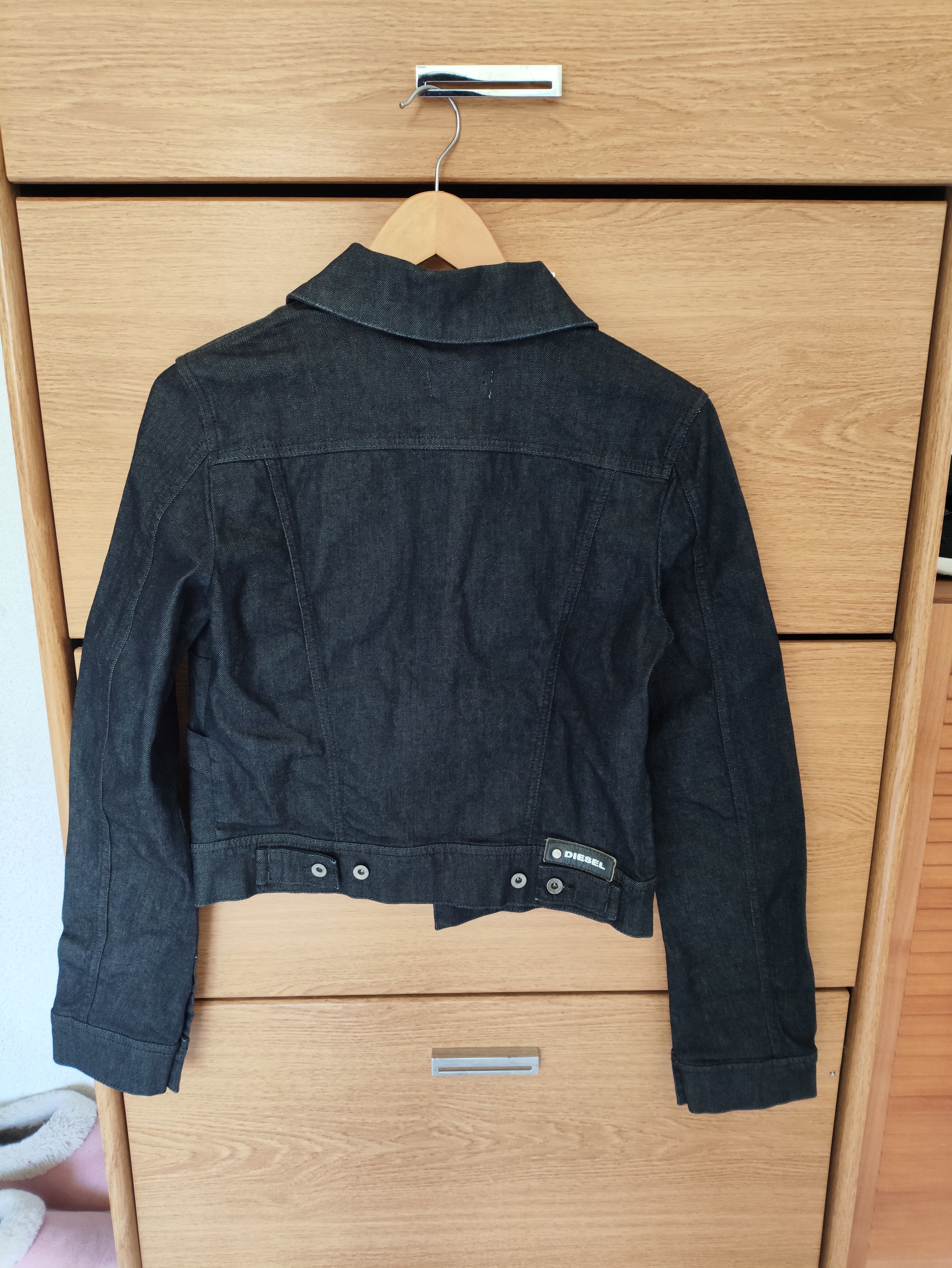 Diesel Black Denim Jacket Diesel Size L / US 10 / IT 46 - 2 Thumbnail