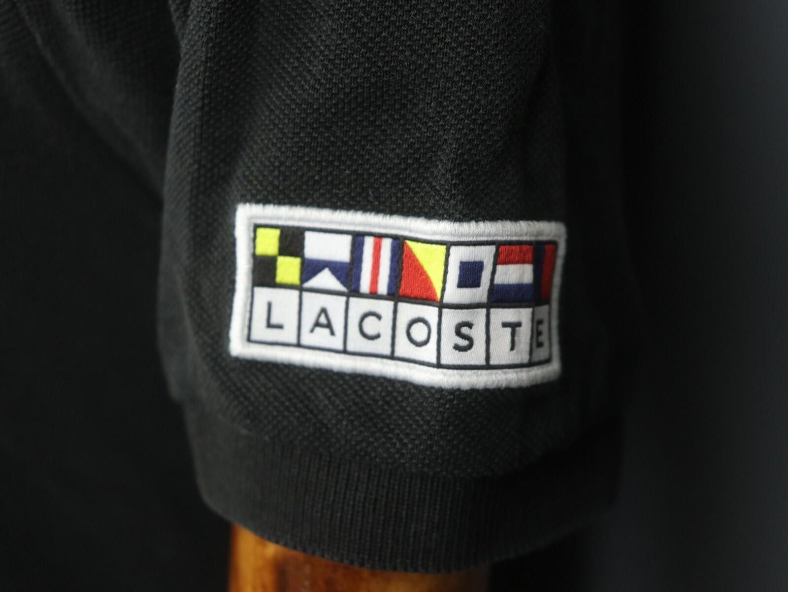 Lacoste Lacoste Black Cotton Collared Popover Polo Shirt Size 5 Size US M / EU 48-50 / 2 - 7 Thumbnail