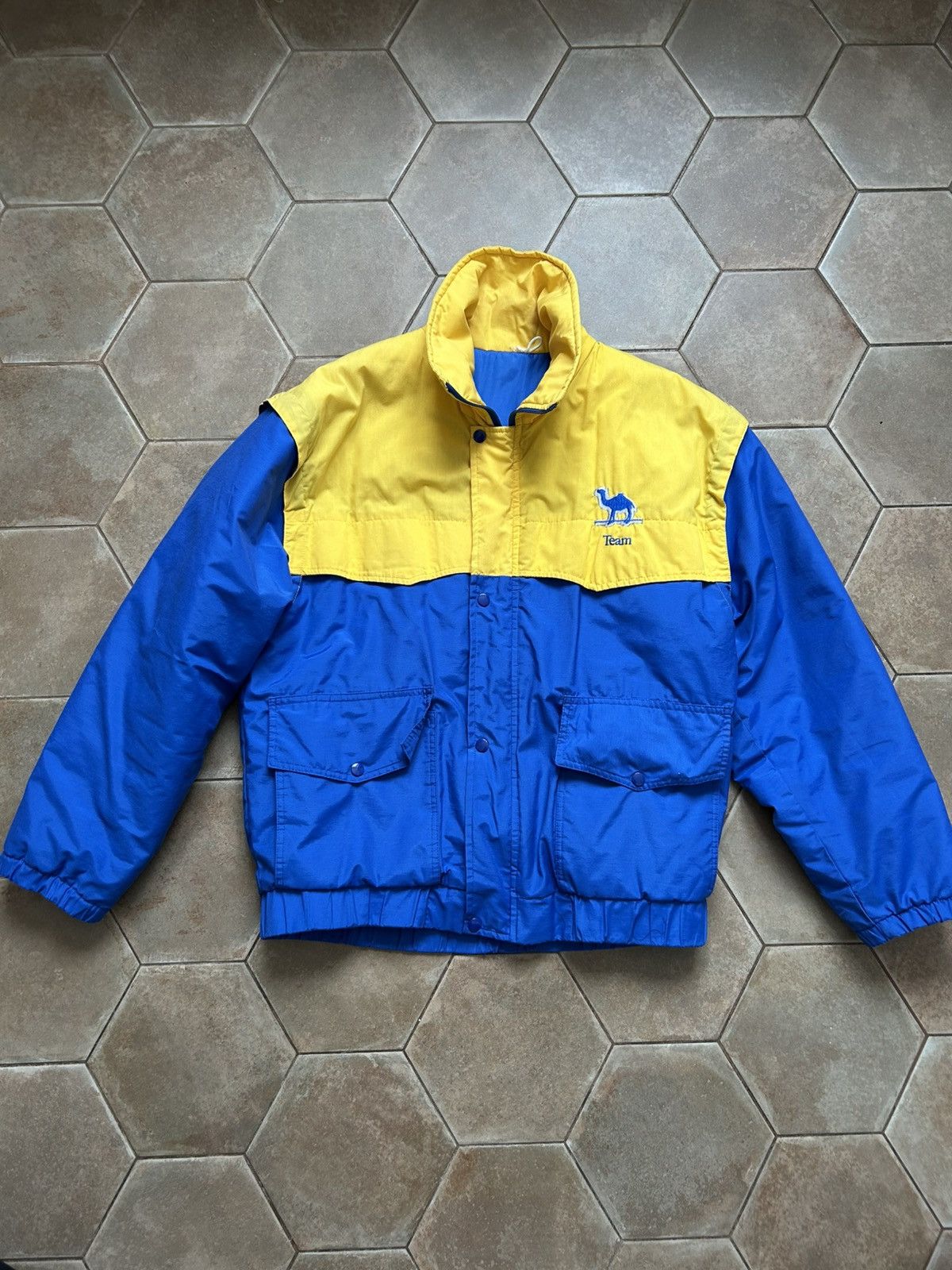 Camel Vintage 80s Camel F1 Team Lotus Honda Jacket Size US L / EU 52-54 / 3 - 1 Thumbnail