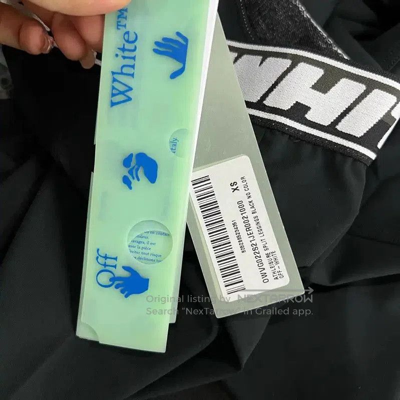 Off-White Off-White Black Logo Women's Casual Pants . Size 22" - 5 Thumbnail