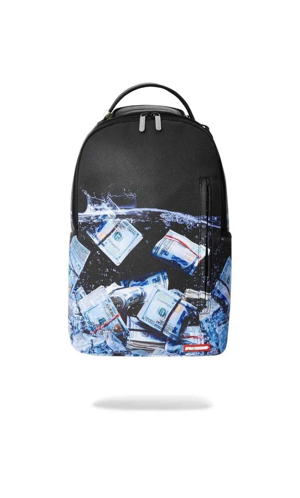 image of Sprayground Sea Bands Backpack Floating Money Backpack in Black, Men's