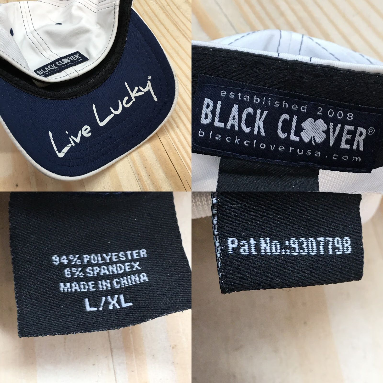 Vintage Black Clover Baseball Hat Prestwick Mens White L-XL Adjustable Embroidered Logo Size ONE SIZE - 9 Thumbnail