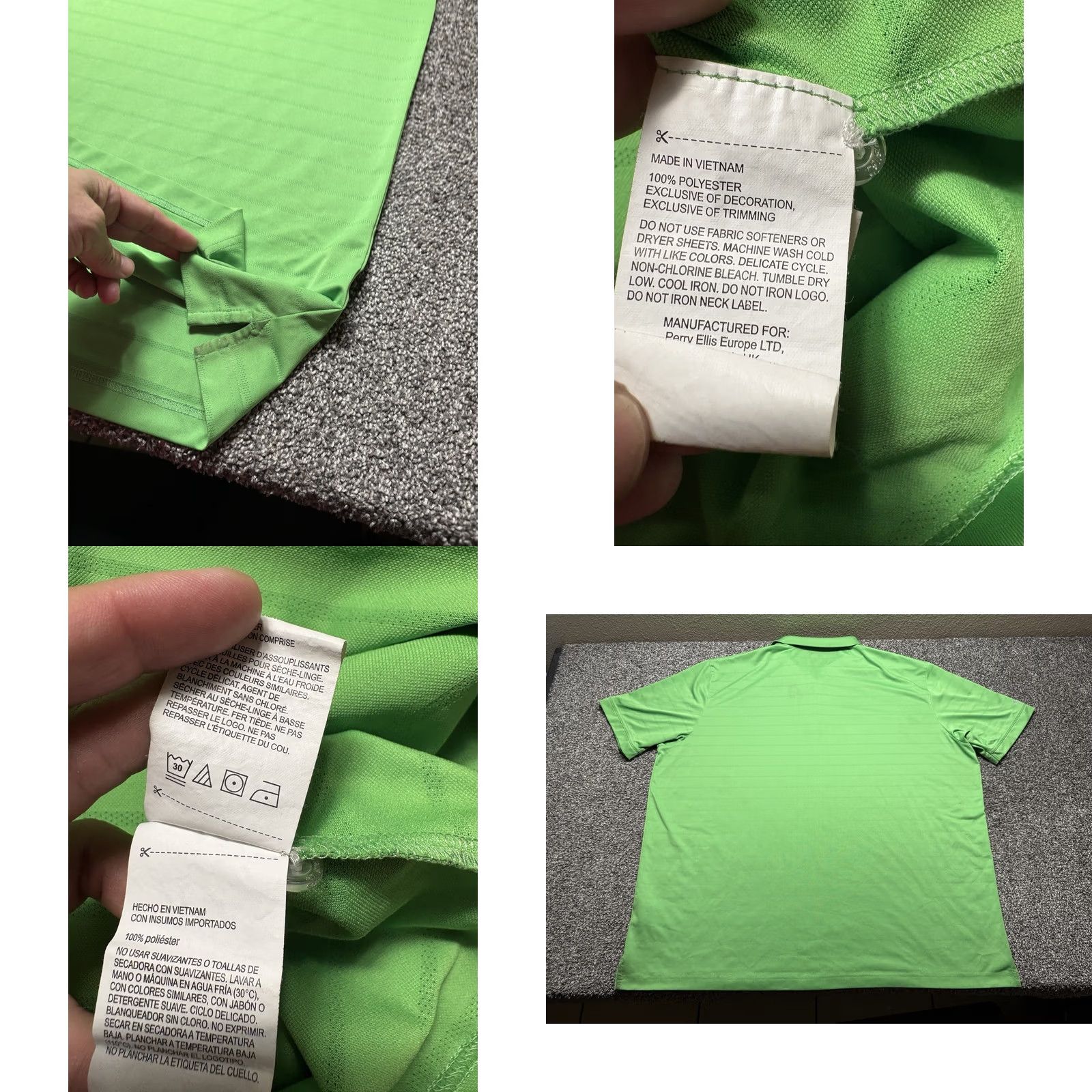 Callaway Callaway Opti Dri Polo Shirt Mens 4XL Bright Green Shirt Short Sleeve Button Collar Embroidered Golf Breathable fade Size US XXL / EU 58 / 5 - 8 Thumbnail