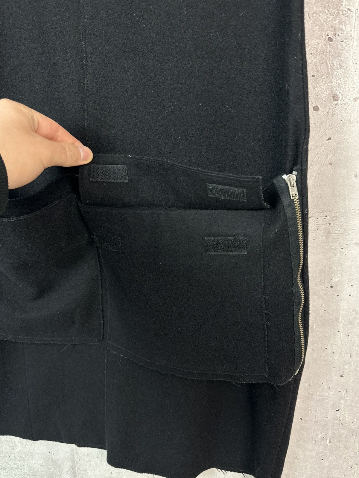 Walter Van Beirendonck W&LT Walter Van Beirendonck Distressed Pockets Wool Dress Size US M / EU 48-50 / 2 - 5 Thumbnail
