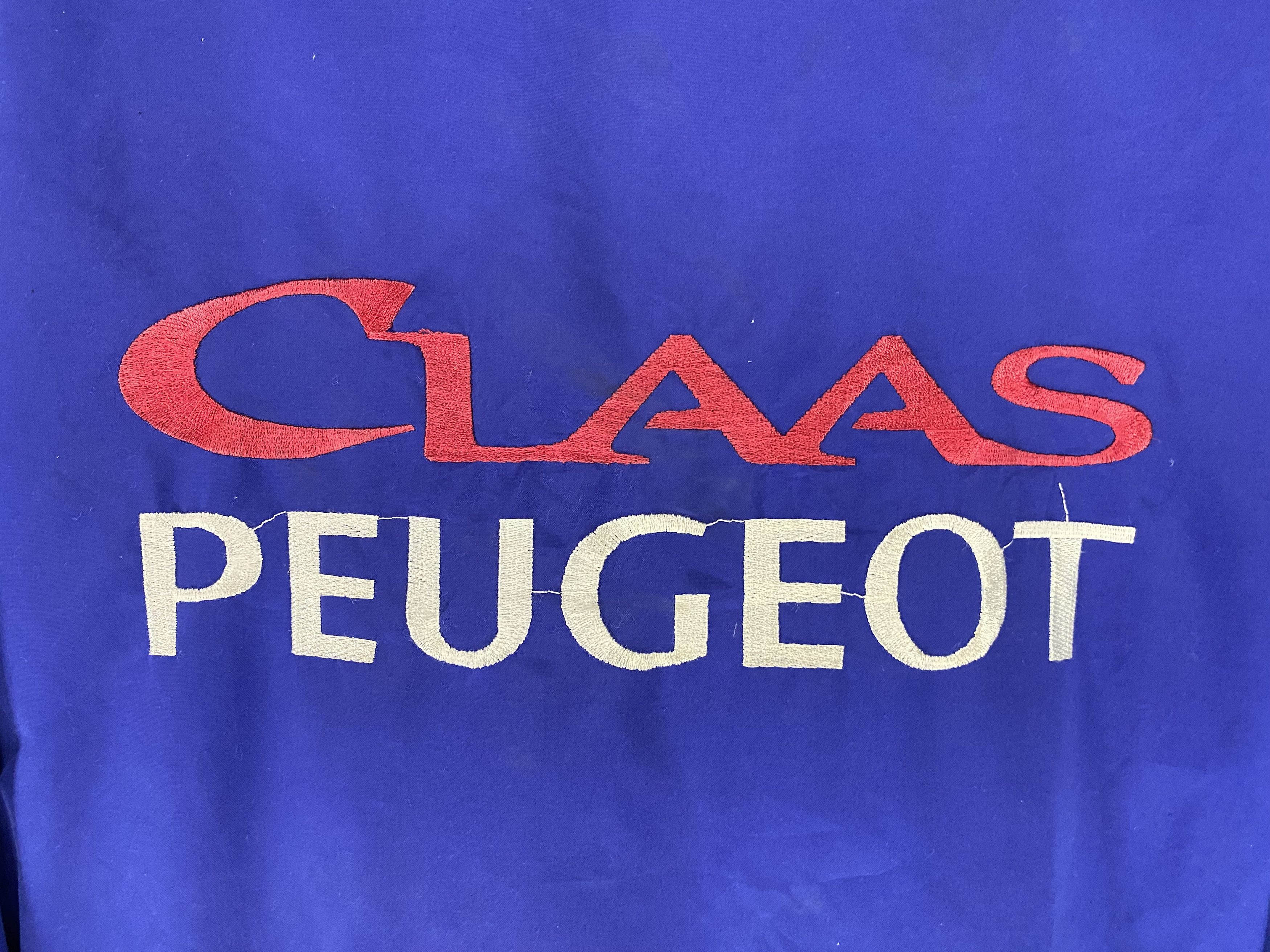 Vintage 90s Peugeot CLAAS embroidered logo coah jacket Size US L / EU 52-54 / 3 - 8 Thumbnail