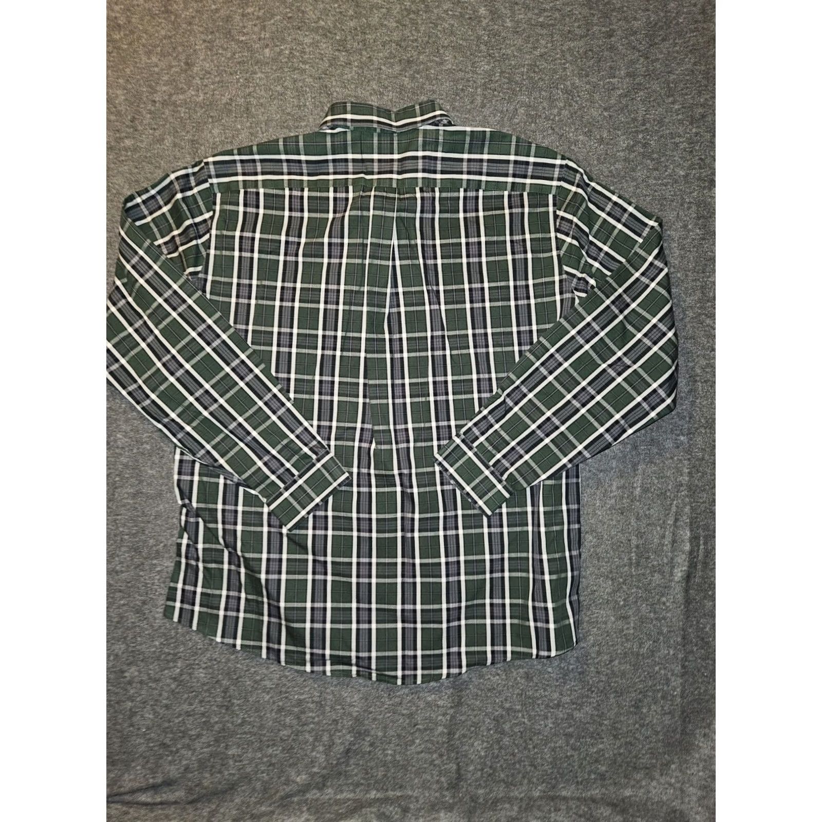 Eddie Bauer Eddie Bauer Button-Down Shirt Men's XL Green Wrinkle Free Classic Plaid Button-Up Pocketed Size US XL / EU 56 / 4 - 6 Thumbnail