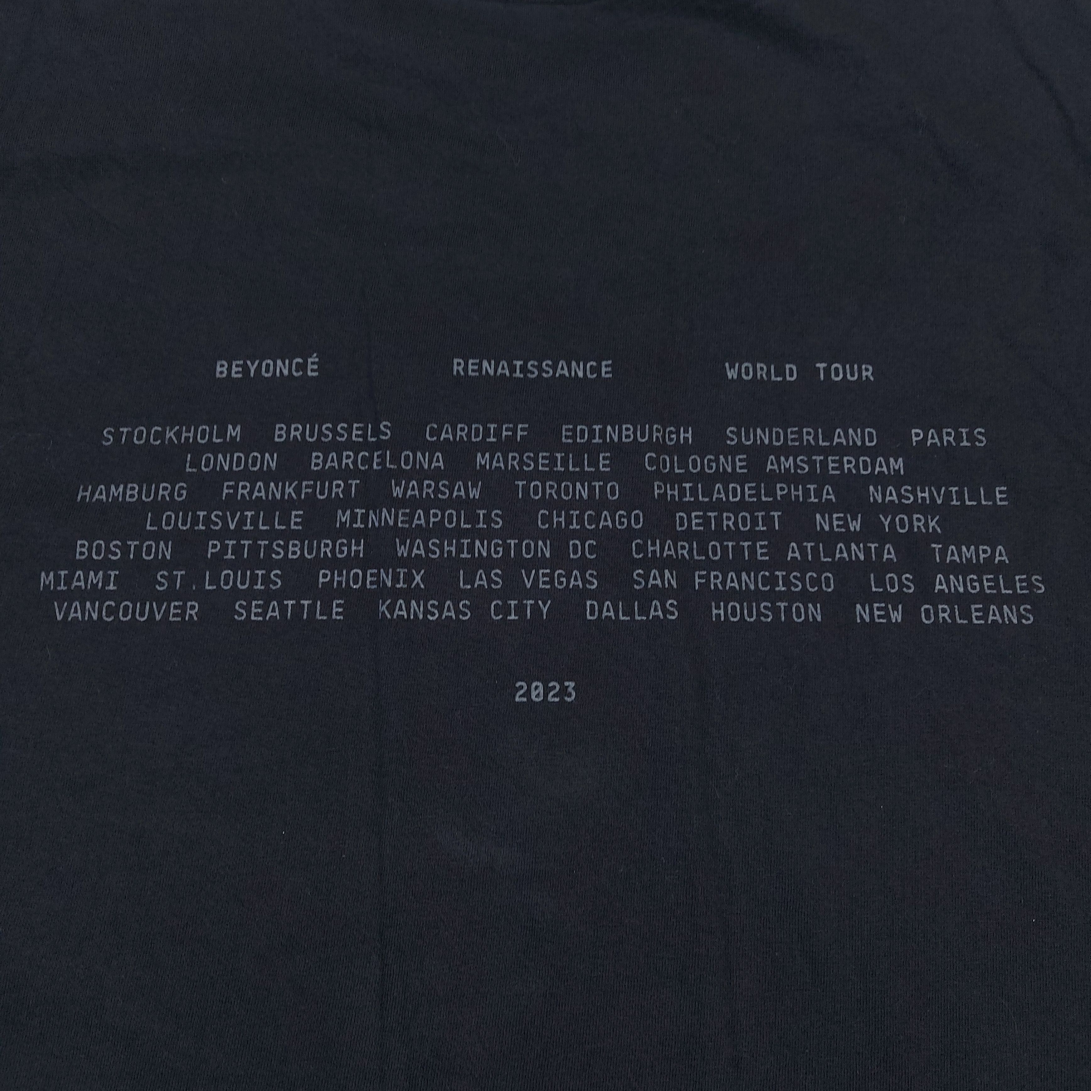 Beyonce Official 2023 Beyoncé Renaissance World Tour TEE Size US XXL / EU 58 / 5 - 9 Thumbnail