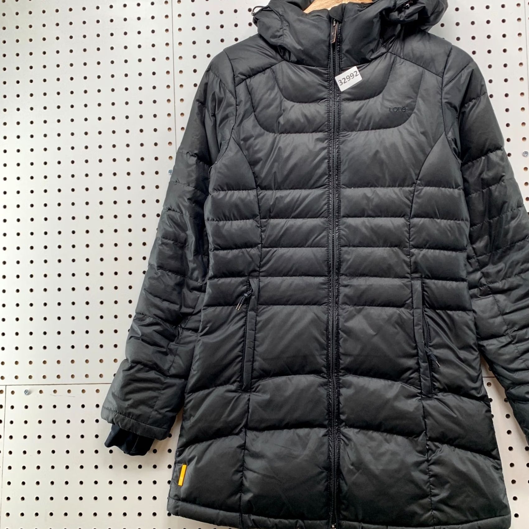 Vintage LOLE Womens Puffer Coat Black XS Long Hooded Down Jacket Size XS / US 0-2 / IT 36-38 - 5 Thumbnail