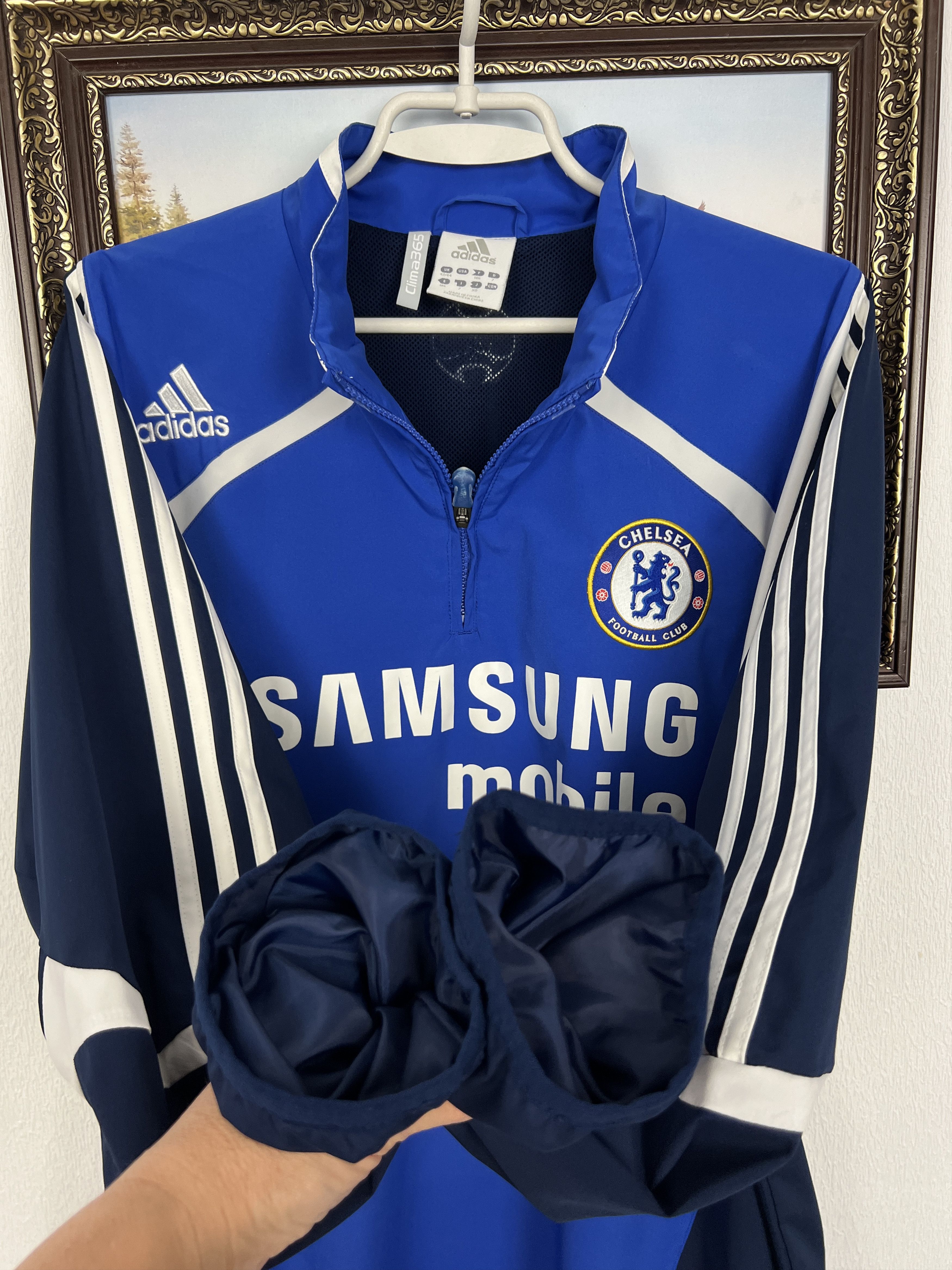 Adidas Vintage Adidas Chelsea Football Train Sweatshirt Soccer Size US L / EU 52-54 / 3 - 7 Thumbnail