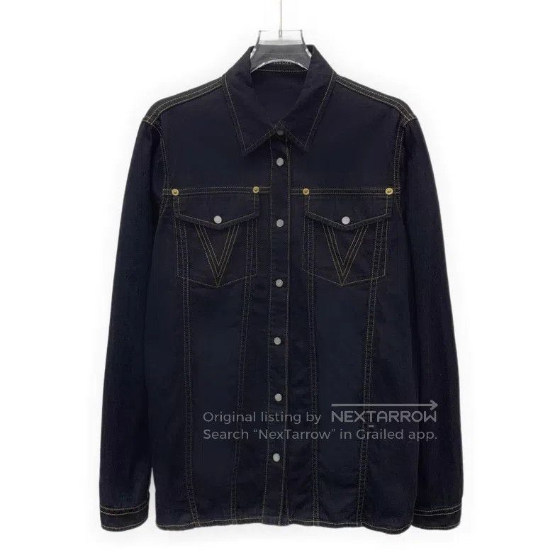 Versace Versace Medusa head cotton lapel single-breasted long-slee Size US M / EU 48-50 / 2 - 1 Thumbnail