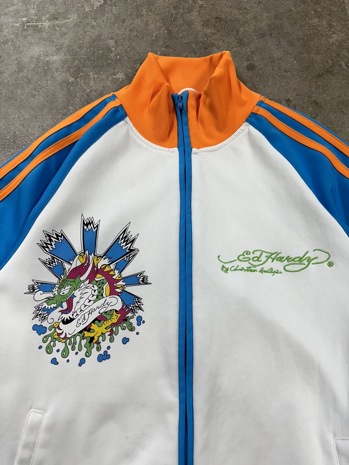 Ed Hardy Crazy Y2K Ed Hardy Christian Audigier Track Jacket Size US XL / EU 56 / 4 - 6 Thumbnail