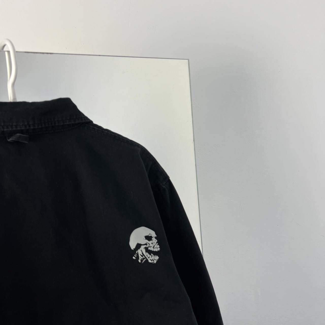 Vintage Vintage 90s Edge Skull Logo Bomber Jacket Size US L / EU 52-54 / 3 - 5 Thumbnail