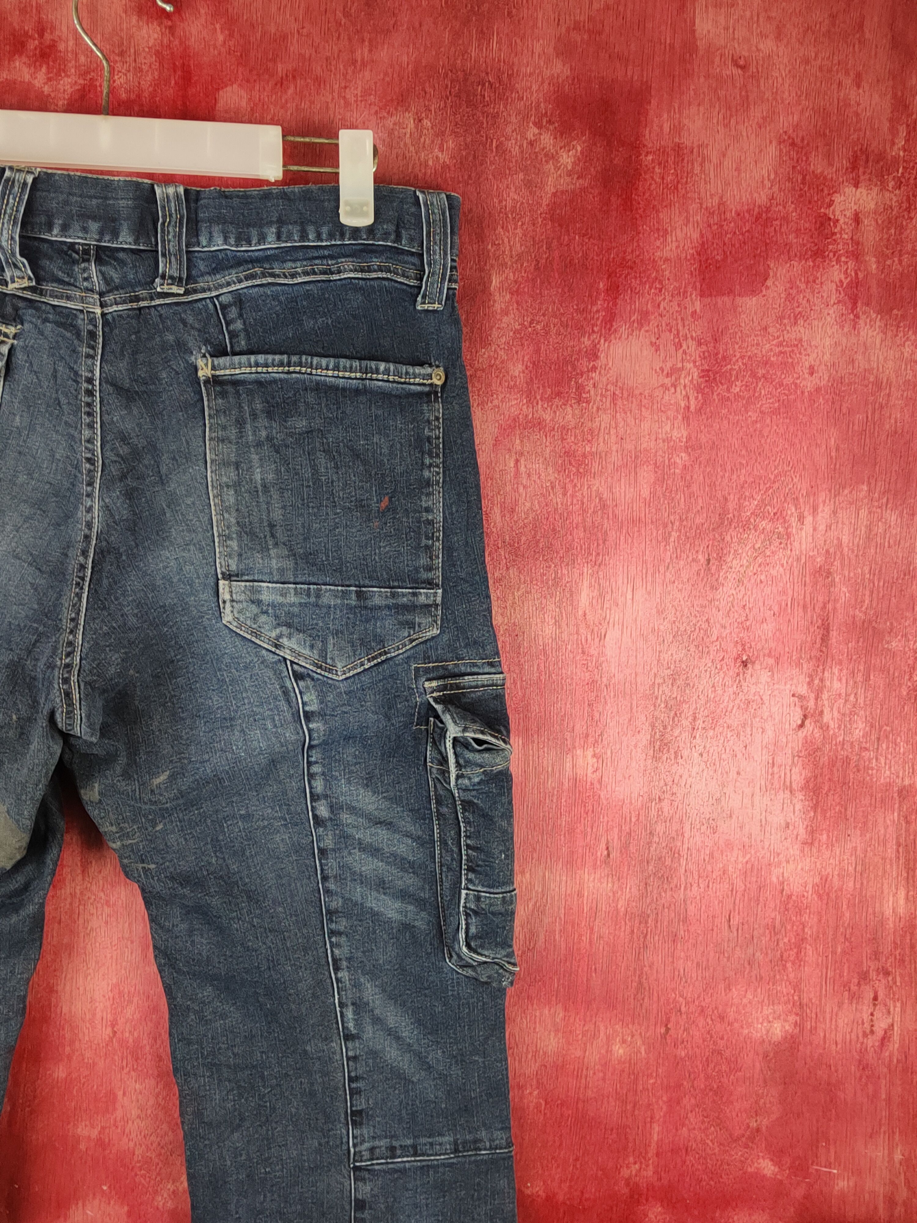 Japanese Brand Japanese Brand Dark Blue Multipocket Tactical Denim #S1538 Size US 33 - 13 Thumbnail