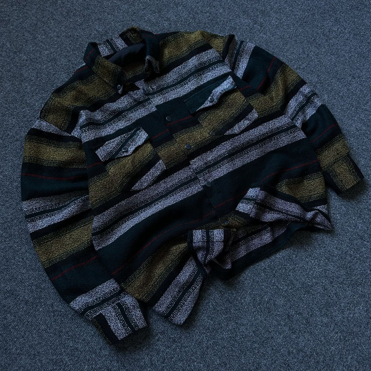 Western Rise VTG Stripped Shirt Button Up Size XL Western 00s USA Hype Size US XL / EU 56 / 4 - 2 Thumbnail