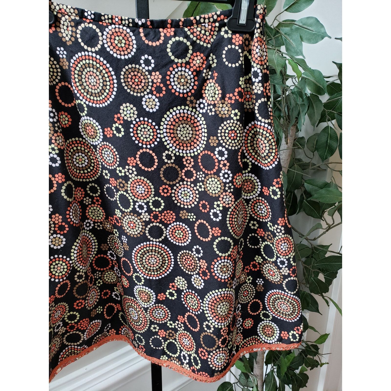 The Unbranded Brand Talbots A-Line Skirt Womens 2 Petites Black Cotton Sequin Size 26" / US 2 / IT 38 - 10 Thumbnail