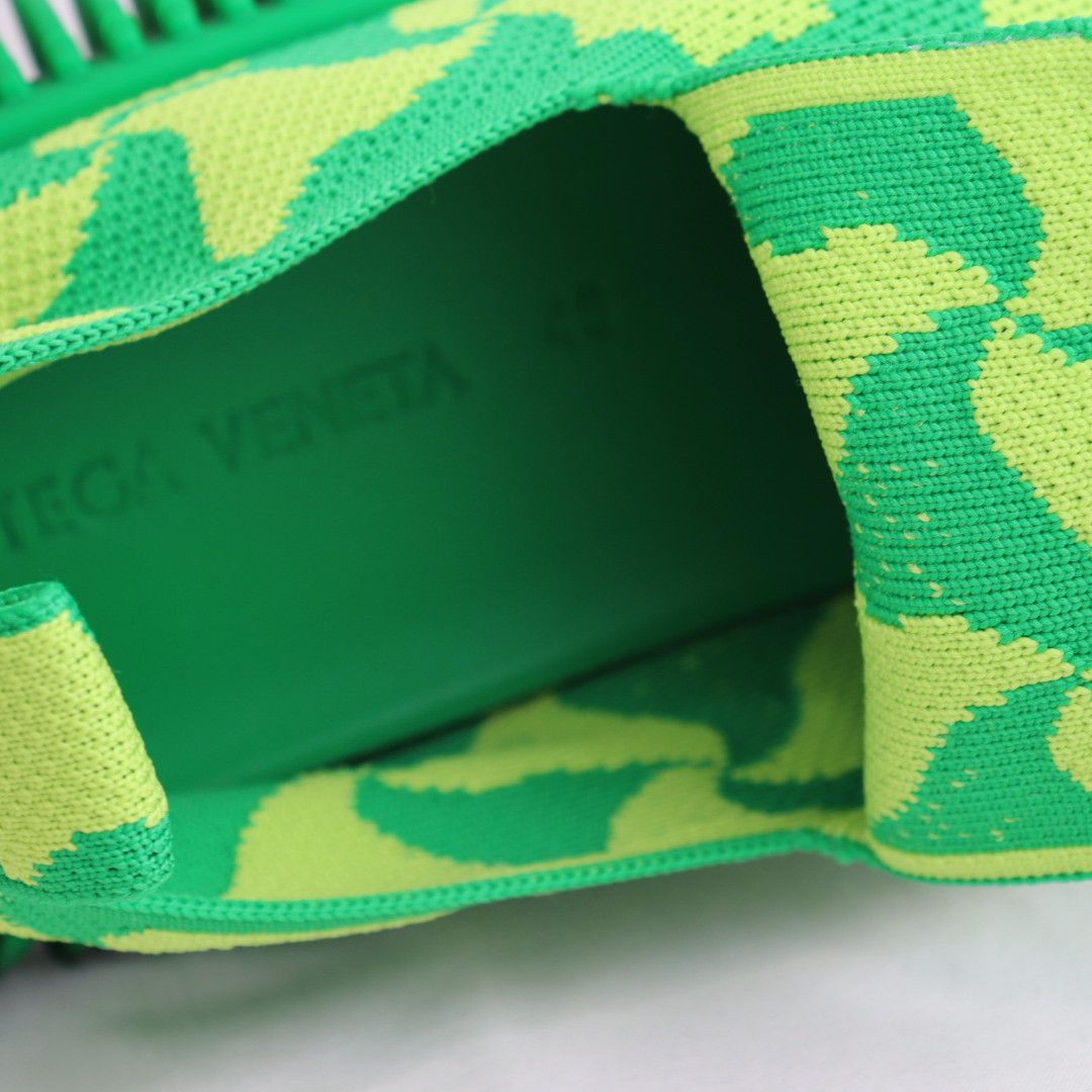 Bottega Veneta o1rshd Wavy Triagle Tech Ripple Sneaker in Parakeet Kiwi Size US 8 / EU 41 - 10 Thumbnail