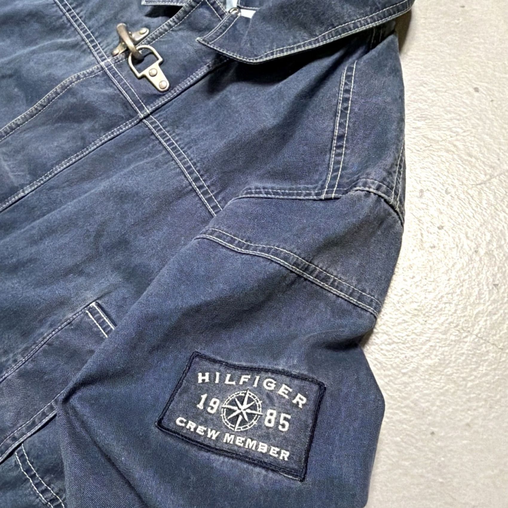 Tommy Hilfiger TOMMY HILFIGER Fireman Clasp Jacket Work Vintage? XL Unisex Adults Cotton Blue 90s Military Firefighter Uniform Workwear Size US XL / EU 56 / 4 - 6 Thumbnail