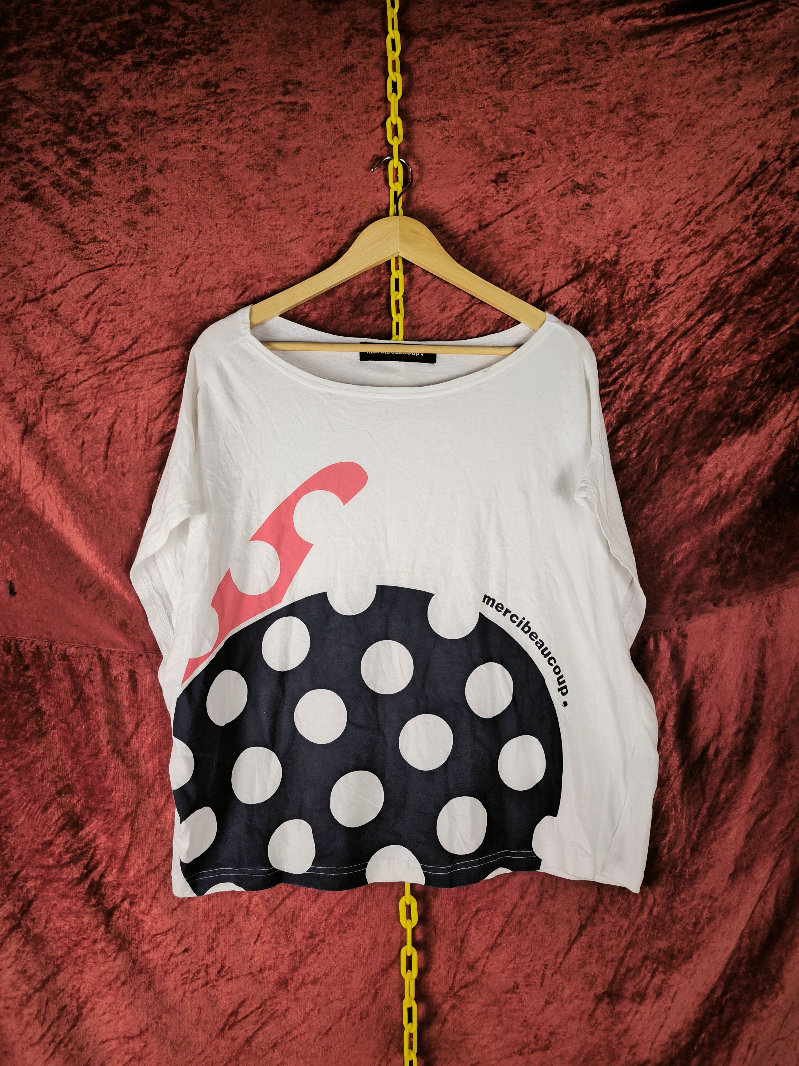 Issey Miyake × Japanese Brand × mercibeaucoup Sleeve Short Polkadot Size XL / US 12-14 / IT 48-50 - 3 Thumbnail
