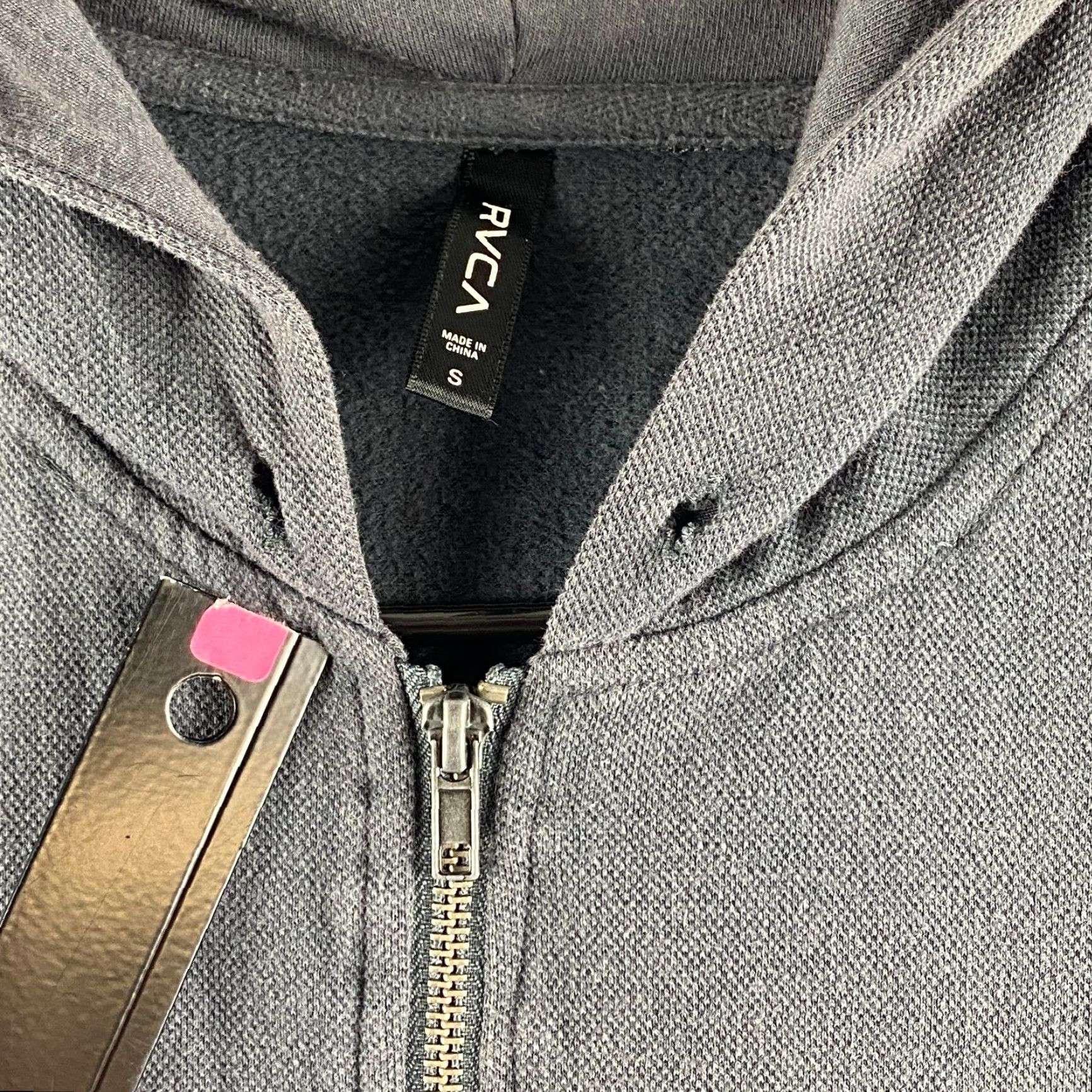 RVCA RVCA Hoodie Mens S Gray Bomber Full Zip Fleece Lined Hooded Pockets Shirt? Size US S / EU 44-46 / 1 - 4 Thumbnail