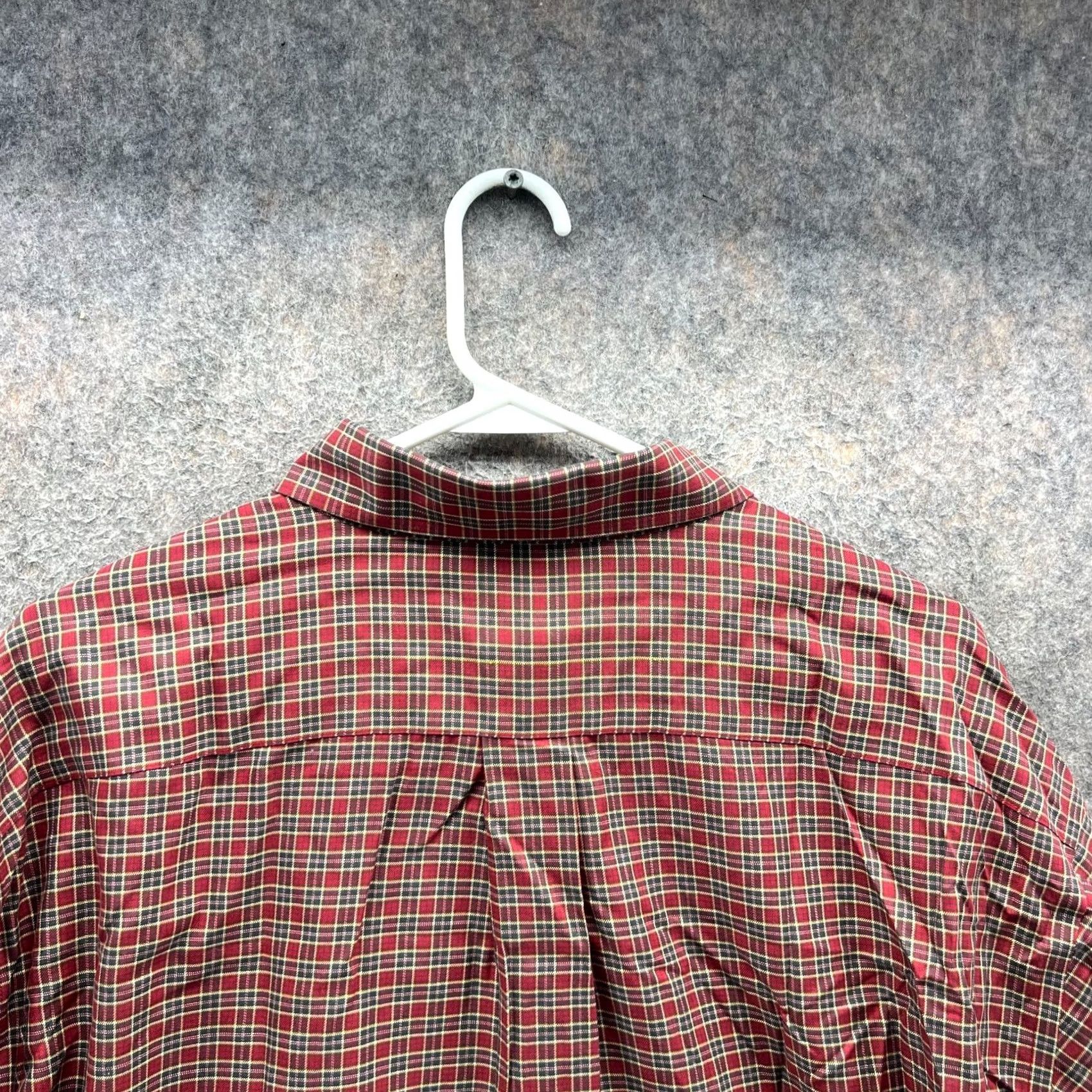 Brooks Brothers Brooks Brothers Vintage Plaid Shirt Mens XL Red Button Down Size XL Regular Fit Size US XL / EU 56 / 4 - 3 Thumbnail