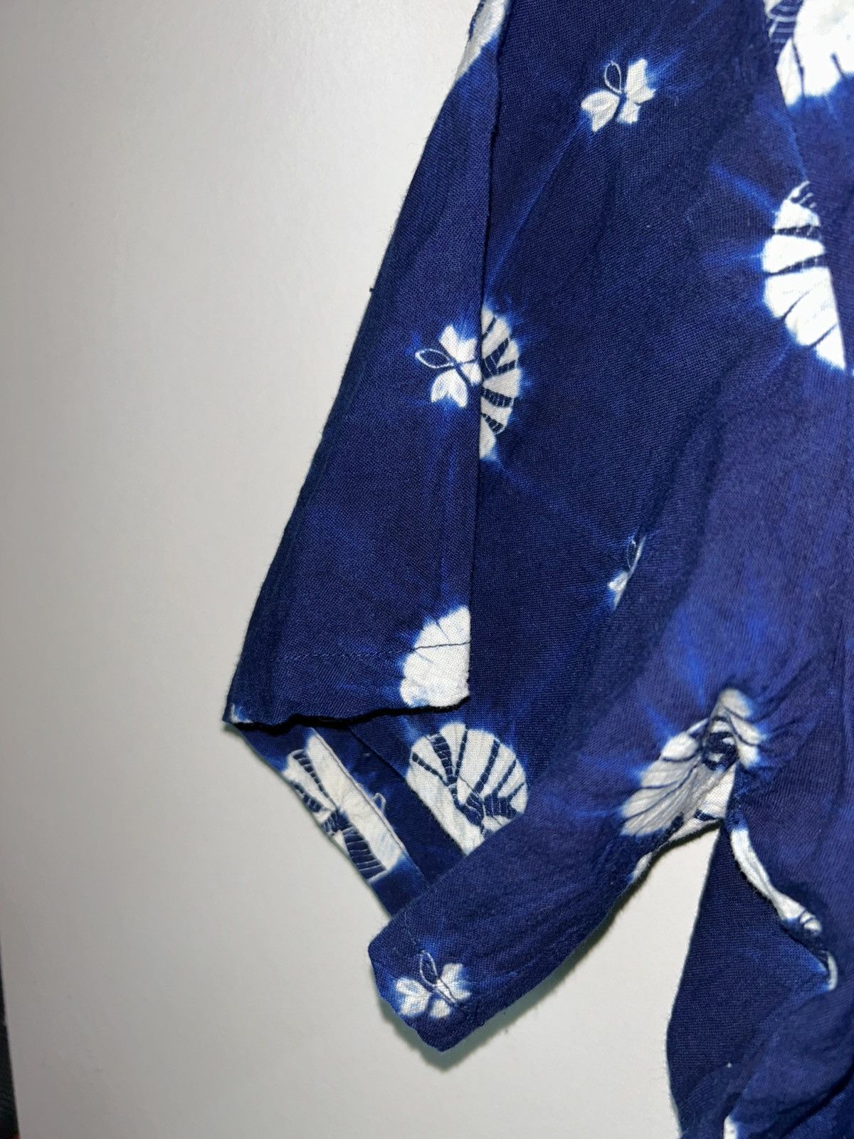 Indigo Japanese Brand Hubao Shibori Indigo Tie Dye Shirt Size US M / EU 48-50 / 2 - 7 Thumbnail
