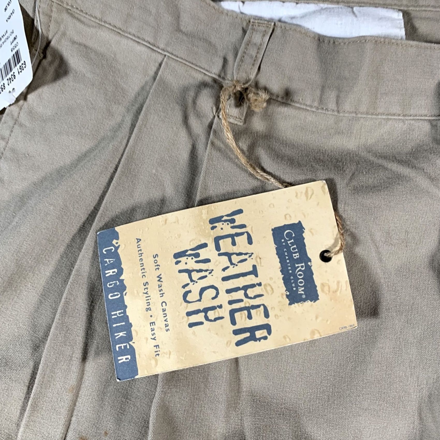 Club Room Club Room Cargo Shorts Mens 42 Khaki Weather Wash Canvas Outdoor Utility NWT Size US 42 / EU 58 - 5 Thumbnail