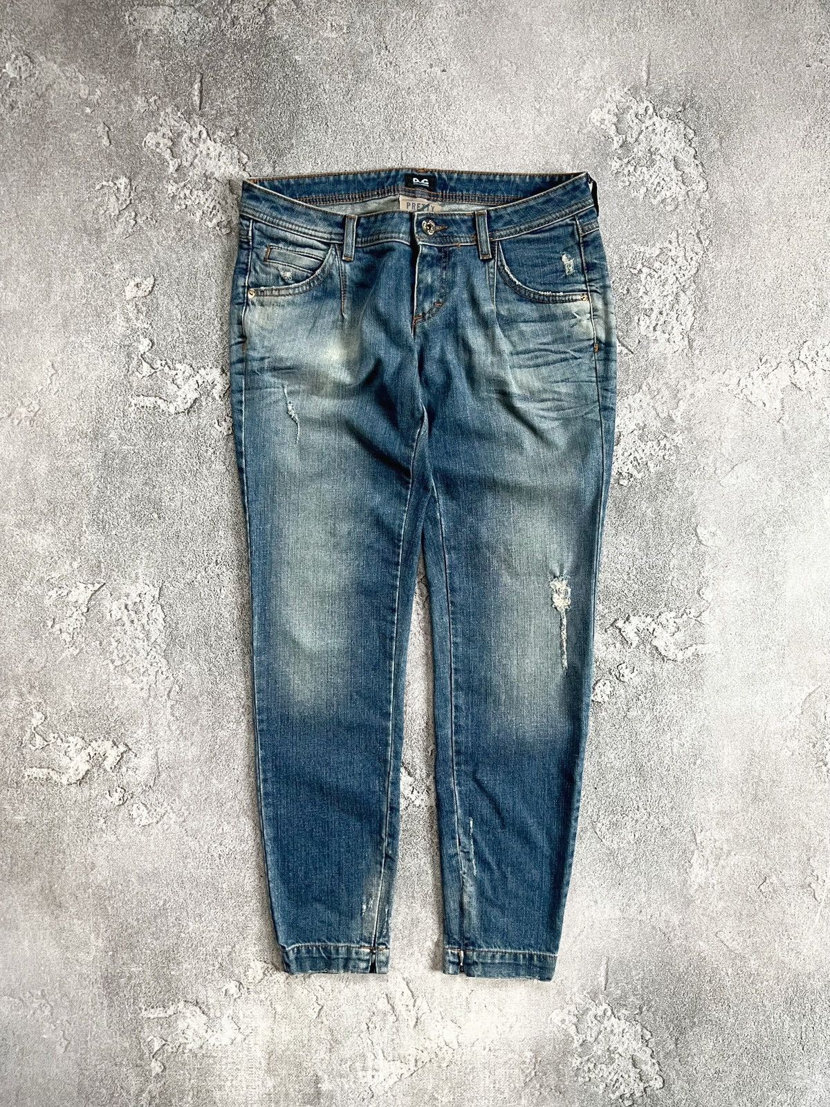 Dolce & Gabbana Dolce & Gabbana Distressed Jeans Womens Sz 29 Denim Pants Size 29" - 1 Thumbnail