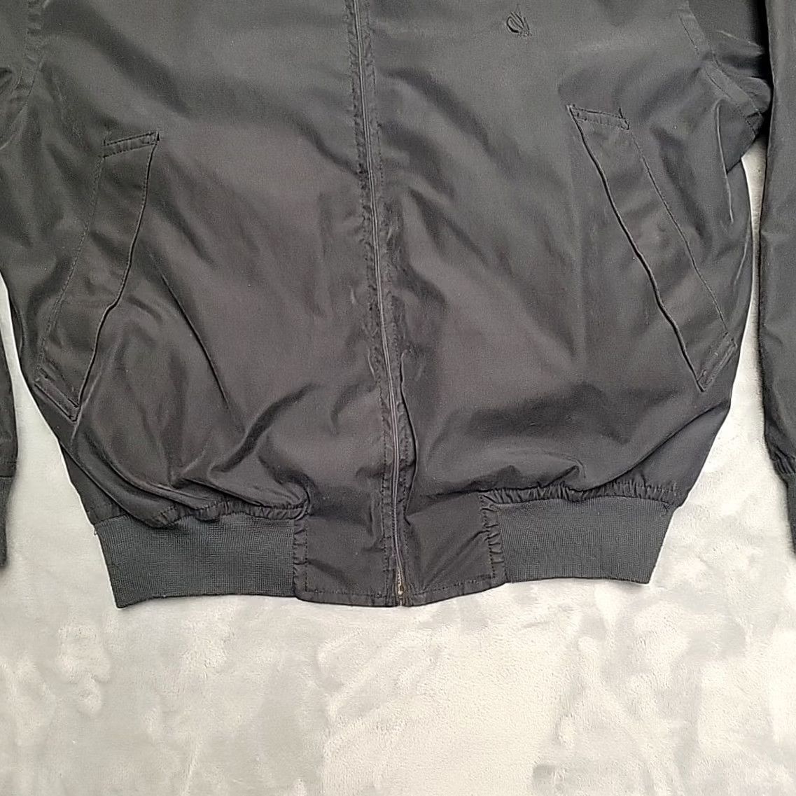 Nautica VINTAGE Nautica Bomber Jacket Men M Black Outdoor Rayon Lined Retro Classic Jacket Mens Hor? Size US M / EU 48-50 / 2 - 2 Thumbnail