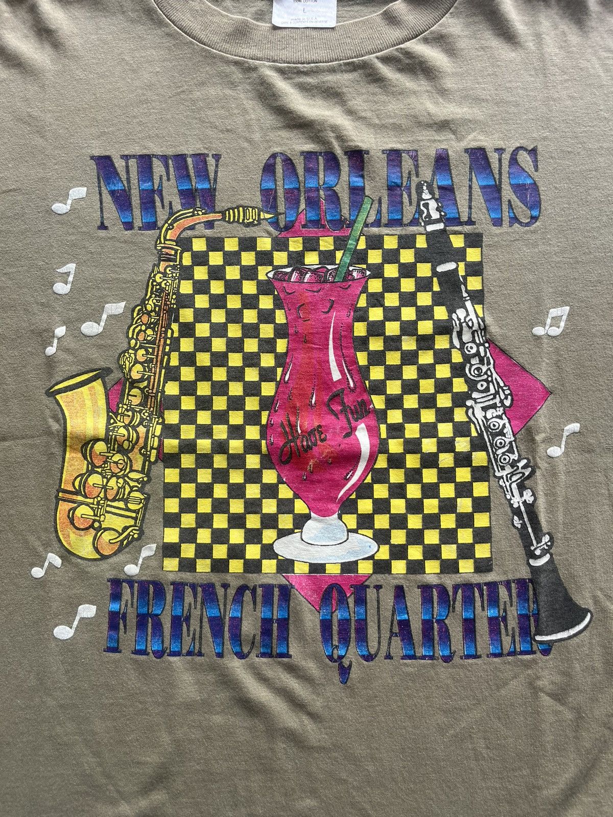 Vintage Vintage NEW ORLEANS Have Fun French Quarter 90’s Tshirt Size US L / EU 52-54 / 3 - 5 Thumbnail