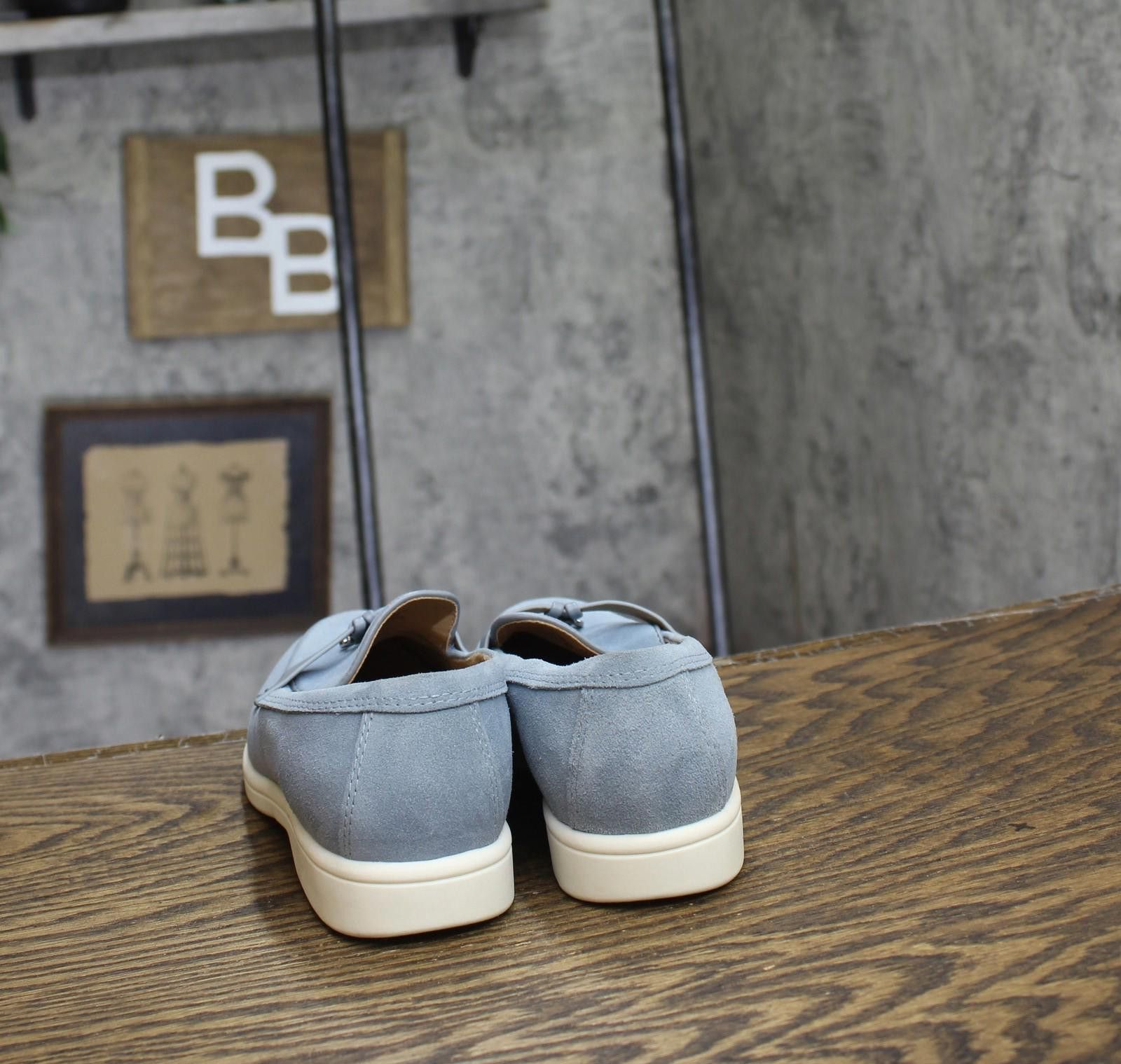 Giani Bernini Giani Bernini Womens Memory Foam Loafers Light Blue Suede 6m Size US 6 / IT 36 - 4 Thumbnail
