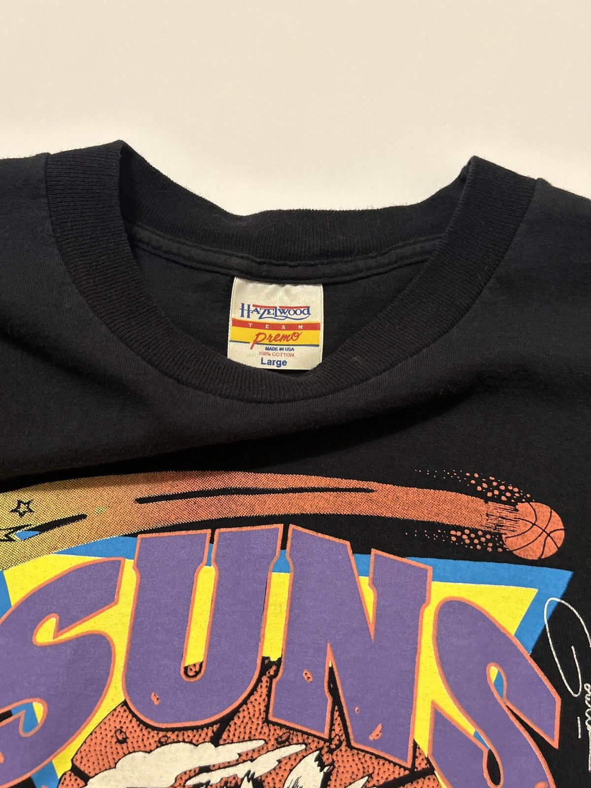 NBA Vintage Phoenix Suns 1990 Playoffs Train Breakthrough Tshirt Size US L / EU 52-54 / 3 - 4 Thumbnail
