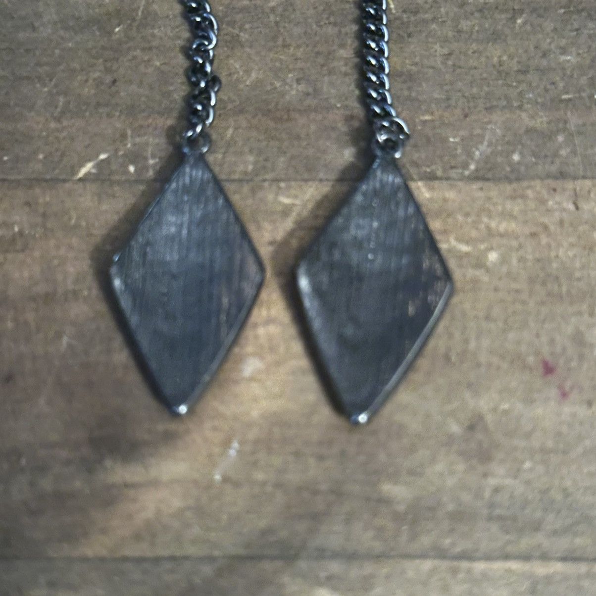 Guess Guess dark silver rhinestone long chain dangle earrings Size ONE SIZE - 2 Thumbnail