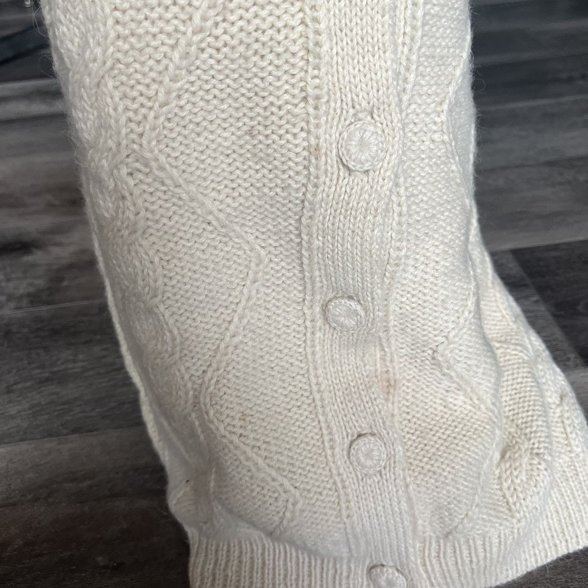 Vintage Vintage Los Andes Alpaca Wool Rope Handicraft Button Sweater Size US L / EU 52-54 / 3 - 7 Thumbnail