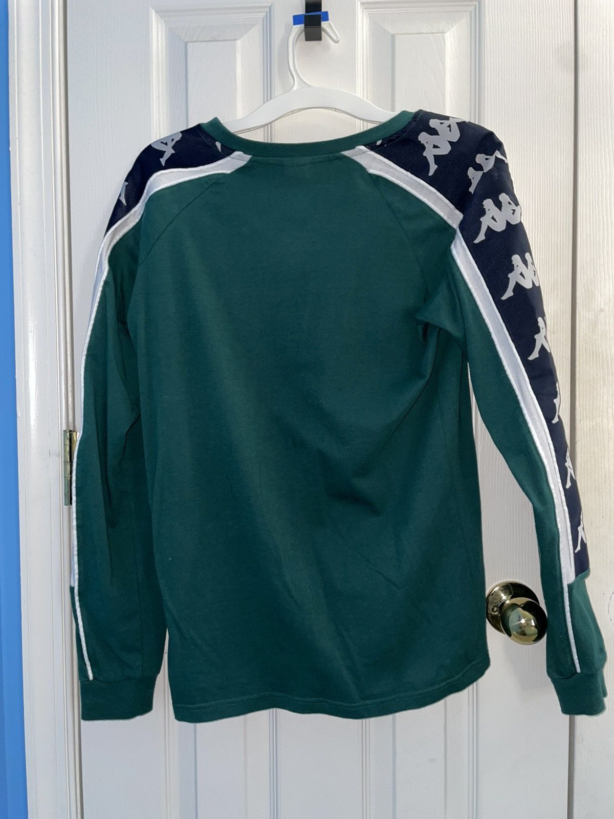 Kappa Kappa Logo Tape Long Sleeve Shirt – Green – Size M Size US M / EU 48-50 / 2 - 2 Thumbnail