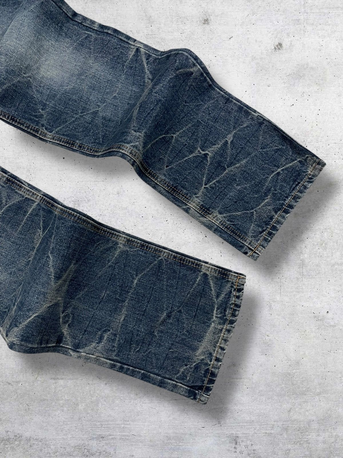 Japanese Brand VINTAGE ATTACHTMENT 90S JAPAN DOUBLE WAIST ARMY RIPPED DENIM Size US 30 / EU 46 - 5 Thumbnail