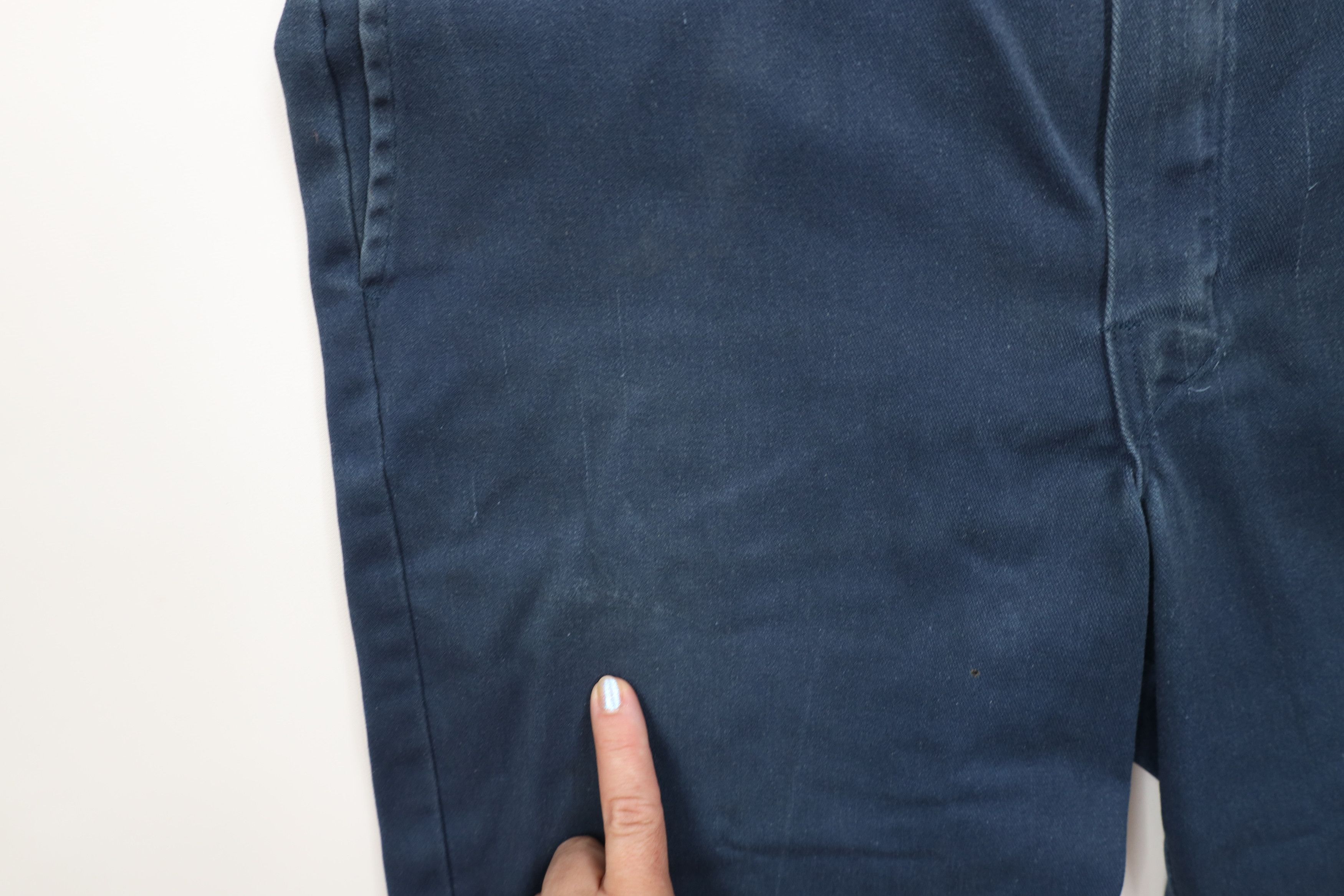 Dickies Vintage 90s Y2K Dickies Wide Leg Workwear Pants Navy Blue Size US 34 / EU 50 - 8 Thumbnail