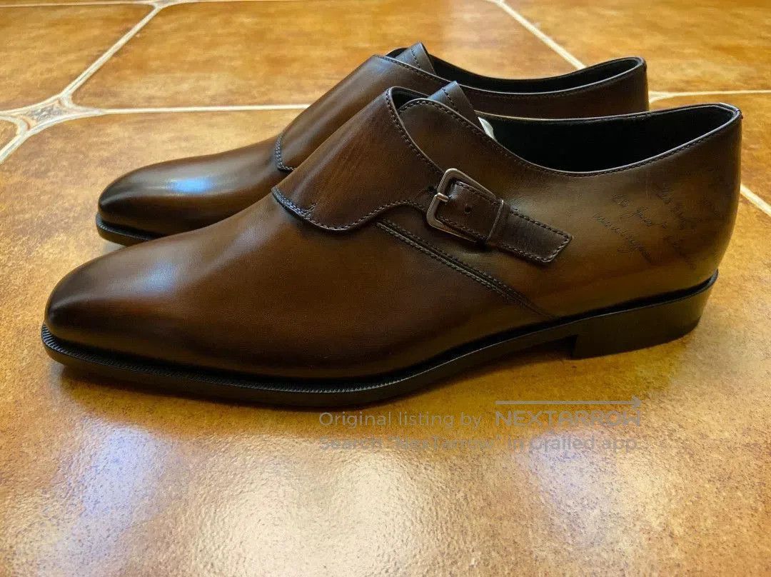 Berluti Brown Leather Formal Dress Shoes. Size US 7.5 / EU 40-41 - 4 Thumbnail