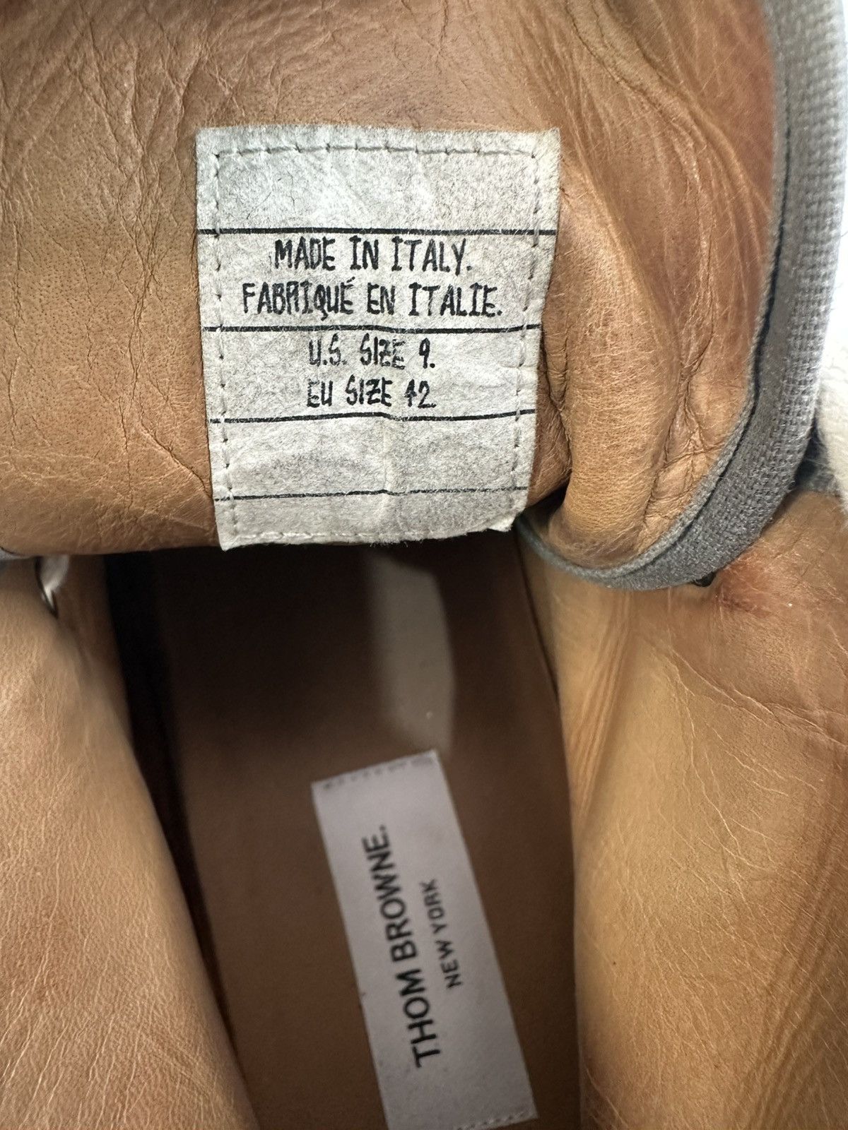 Thom Browne THOM BROWNE DONEGAL TWEED COLLEGIATE HIGH TOP SIZE 9 Size US 9 / EU 42 - 12 Thumbnail
