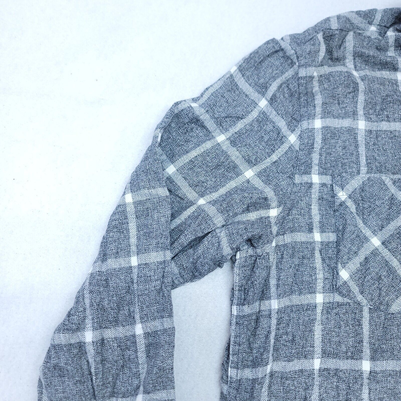 Rip Curl Ripcurl Windowpane Flannel Shirt Mens Size XL Gray White Size US XL / EU 56 / 4 - 4 Thumbnail