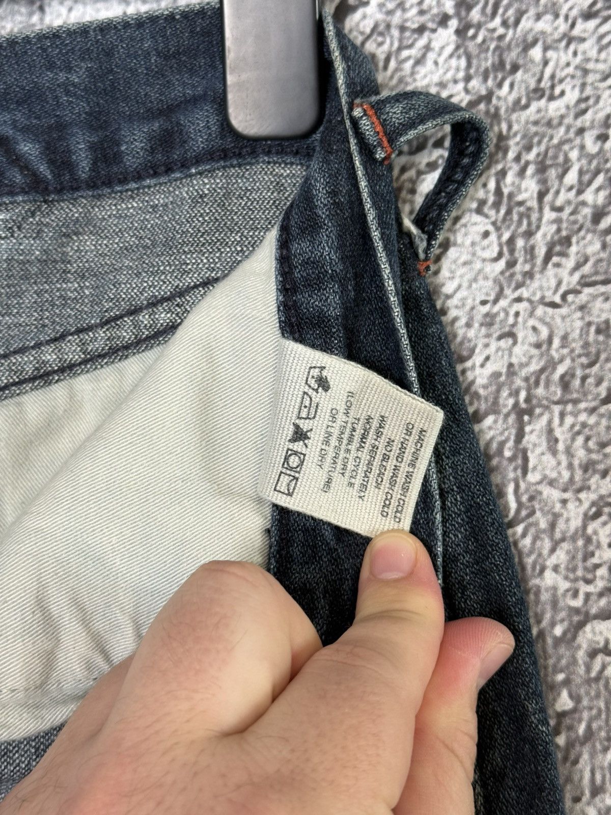 Evisu Vintage Evisu Leather Daicock Cinch Back Logo Denim Pants Size US 32 / EU 48 - 24 Thumbnail